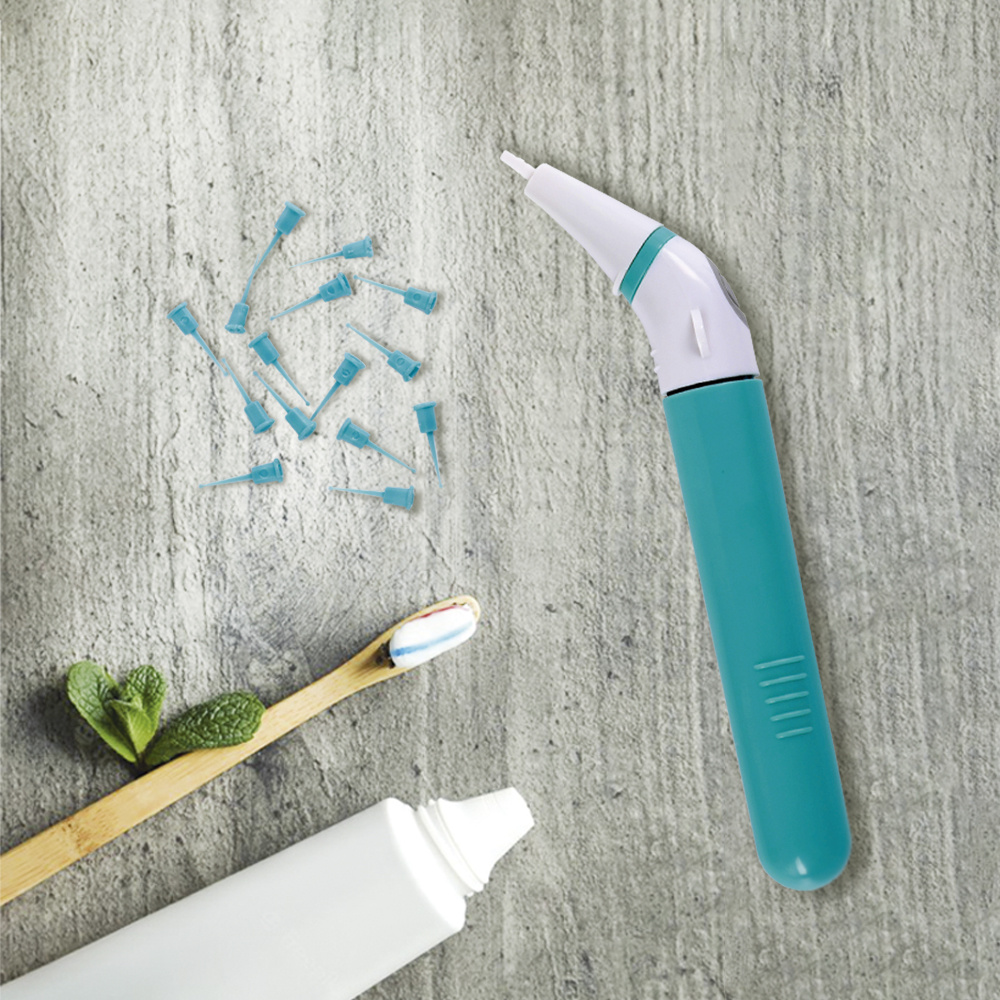 TEMU Limpiador Interdental, Cabezal Desmontable, Limpieza , Ideal para Completar la Limpieza Dental, Puntas Desechables de Nylon, Tamaño Compacto,