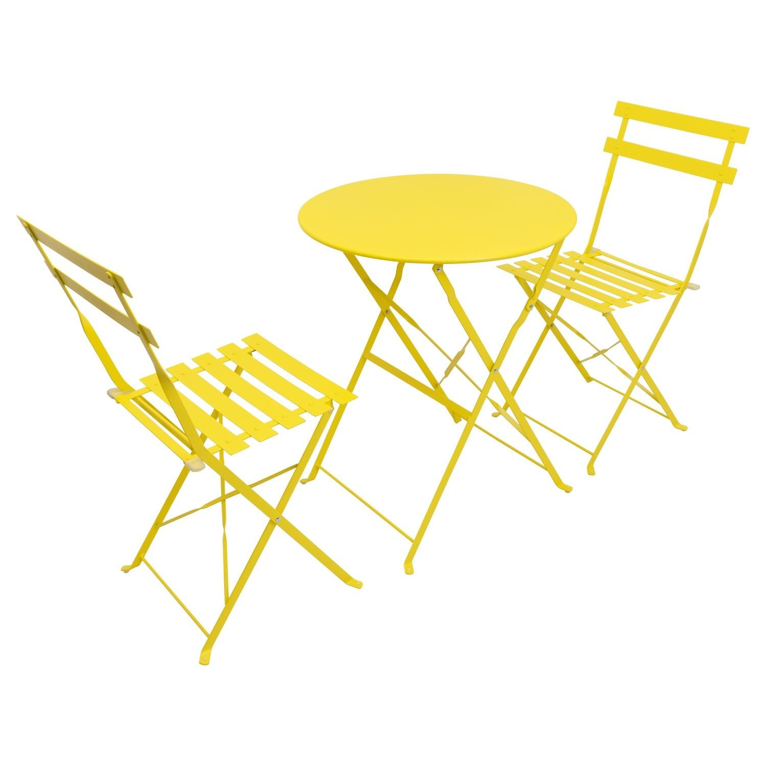 TEMU Woodside Foldable Bistro Table & Chair Set – Outdoor Garden Patio Dining Furniture, Compact Foldable Café-style Seating