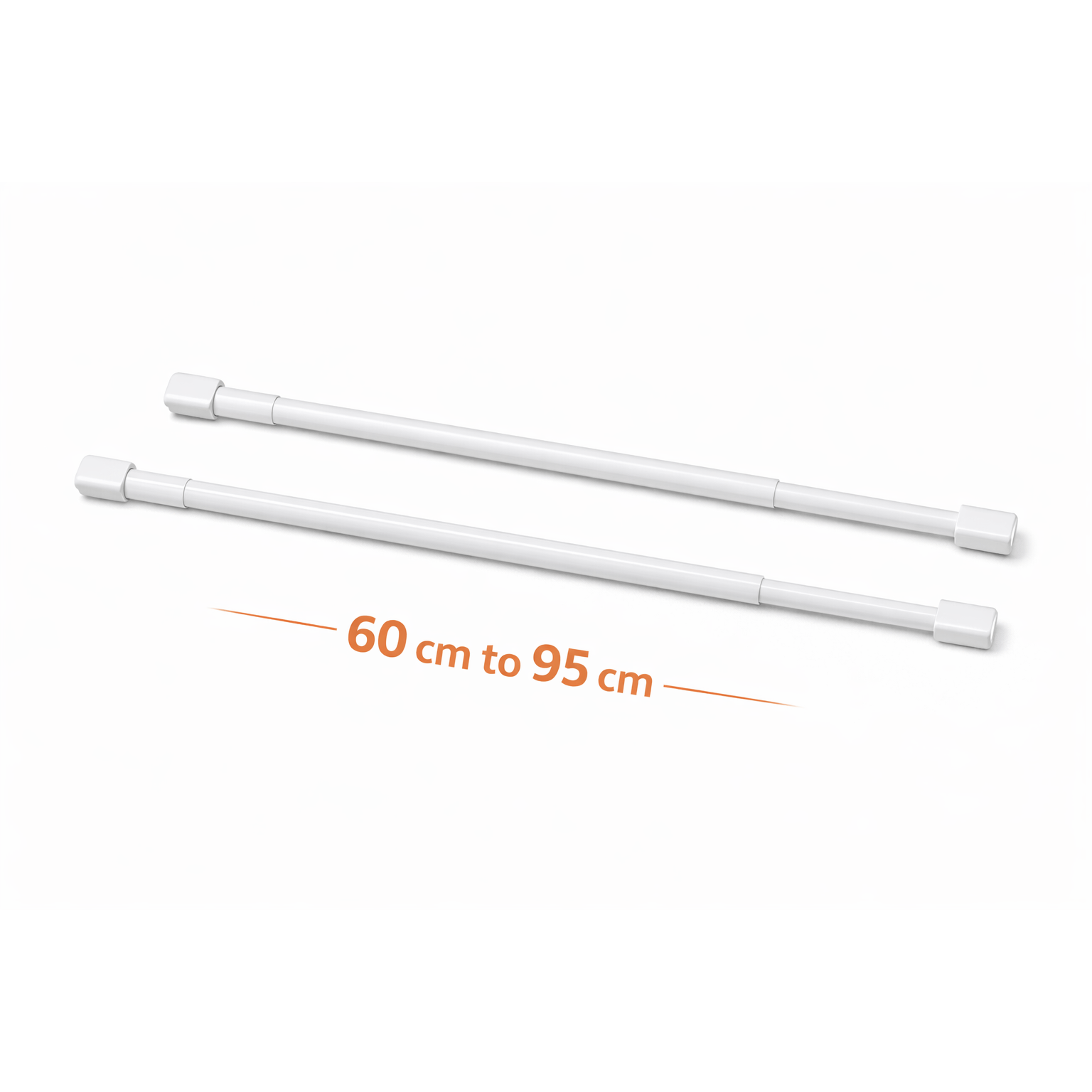 TEMU di Aste per tende 60 - 95 cm estensibili SENZA FORARE - per tende regolabile installazione immediata, resistenti NO buchi nel muro ventose e