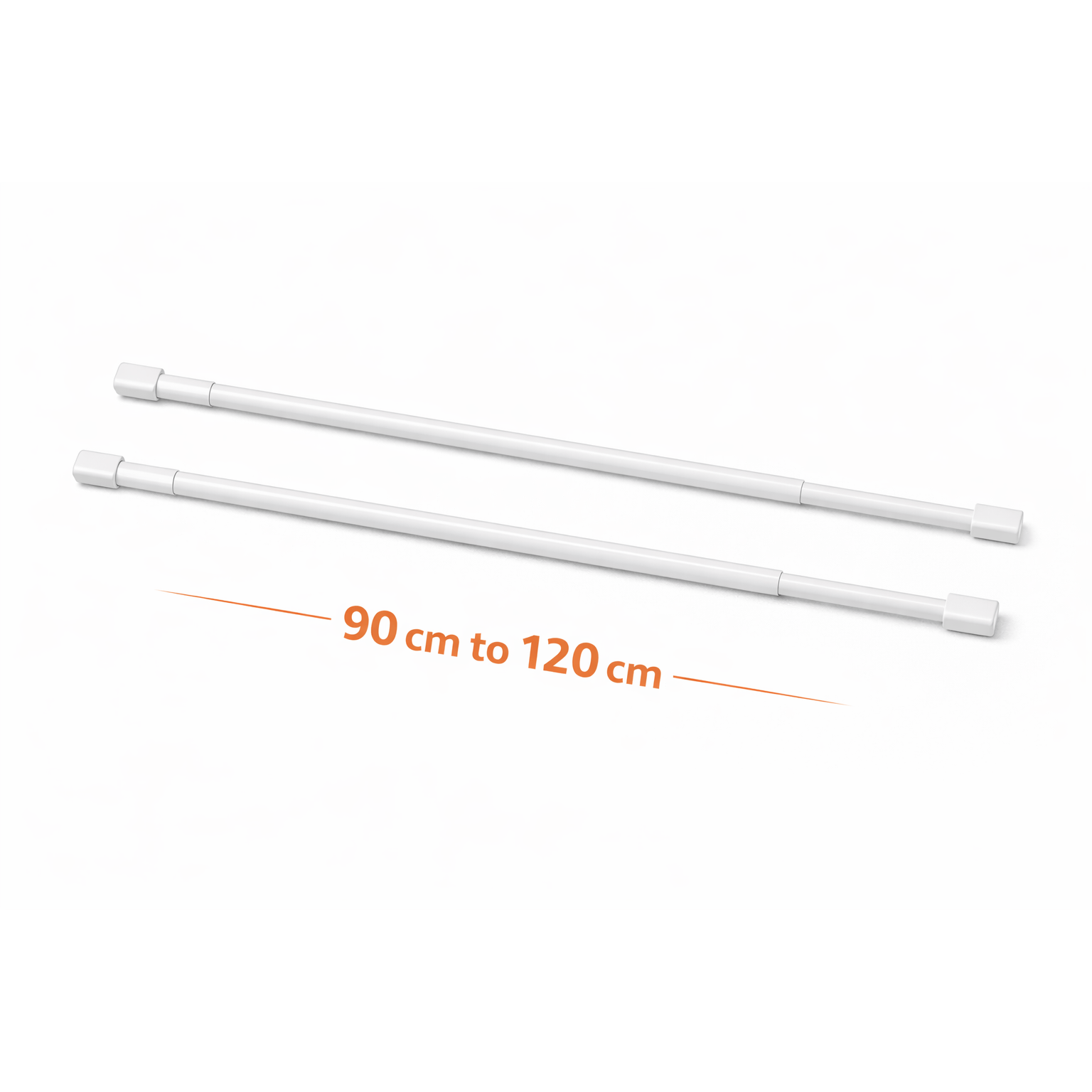 TEMU di Aste per tende 90 - 120 cm estensibili SENZA FORARE - per tende regolabile installazione immediata, resistenti NO buchi nel muro ventose e