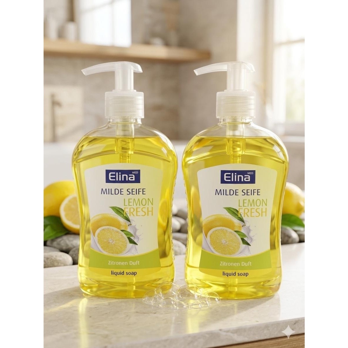 Mild Soap Leon Frech Lemon Scent Liquid Soap 2x 500ml