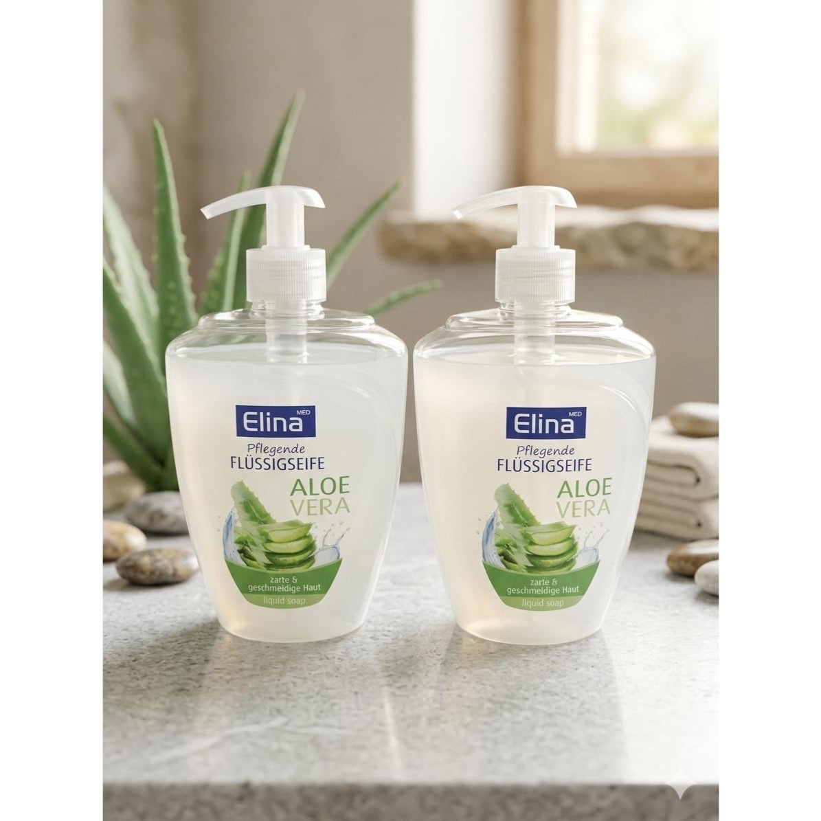 Nourishing Liquid Soap Aloe Vera For Skin, Liquid Soap, 2 X 500ml