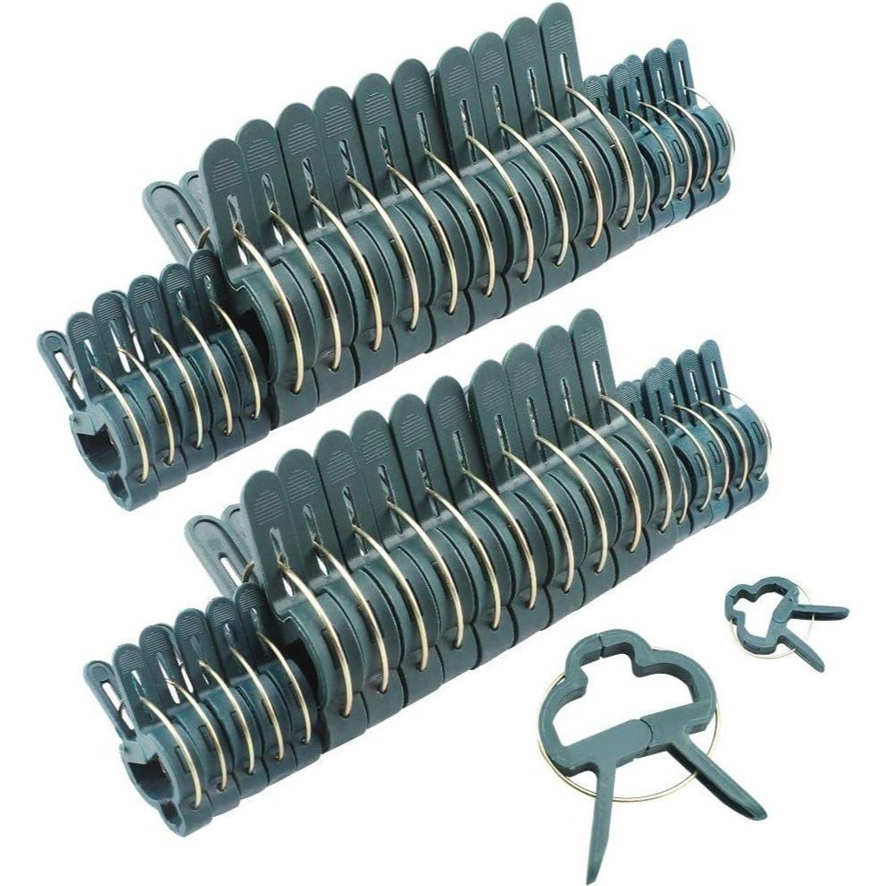 TEMU 40pcs Garden Plant Clips (2 Sizes) Adjustable Plant Stem Clips For Support Vine Vegetables Tomatoes Climbing Plants