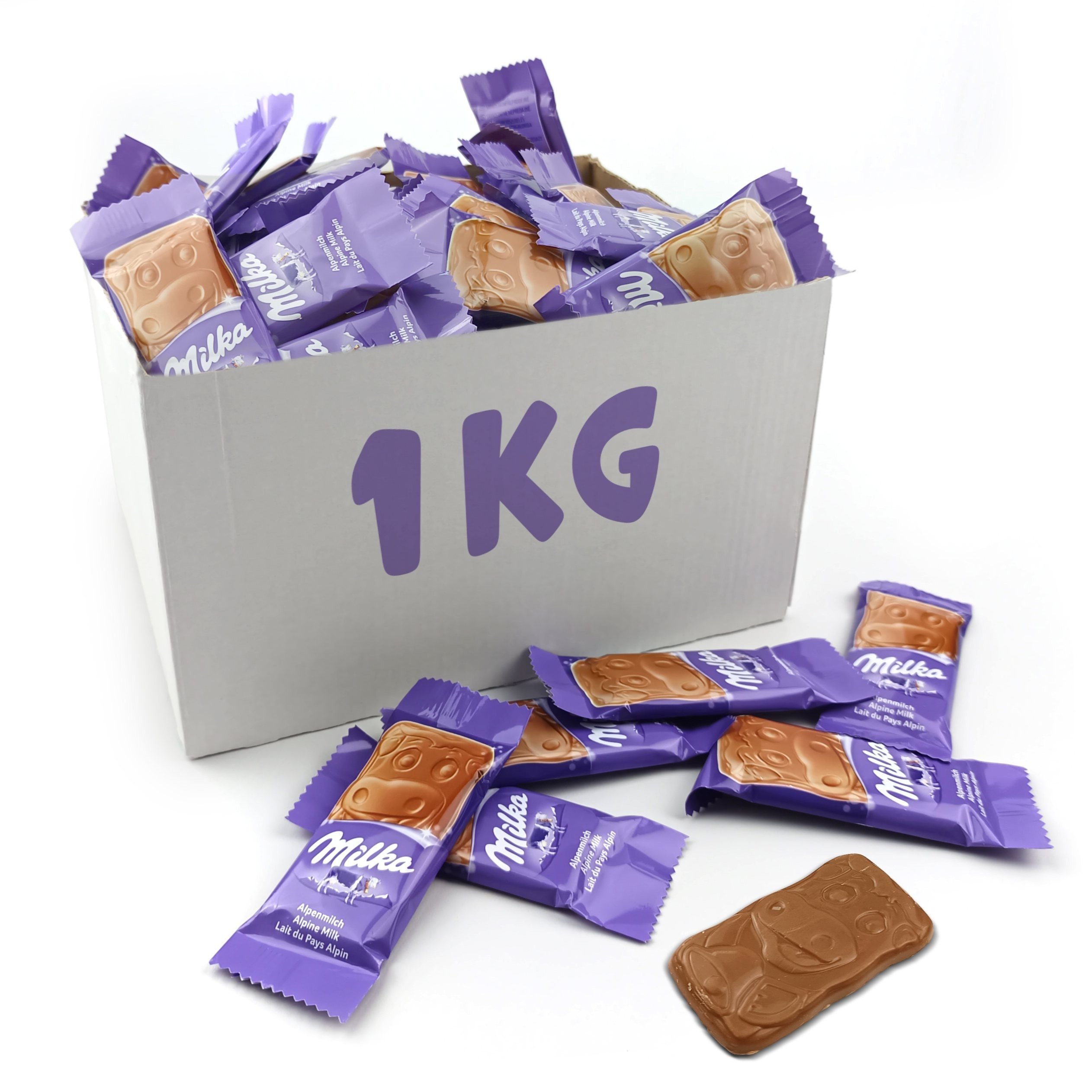 E-shop Milka Kuhriegel - Alpenmilch Schokoriegel (ca. 74 Stück/1036g)