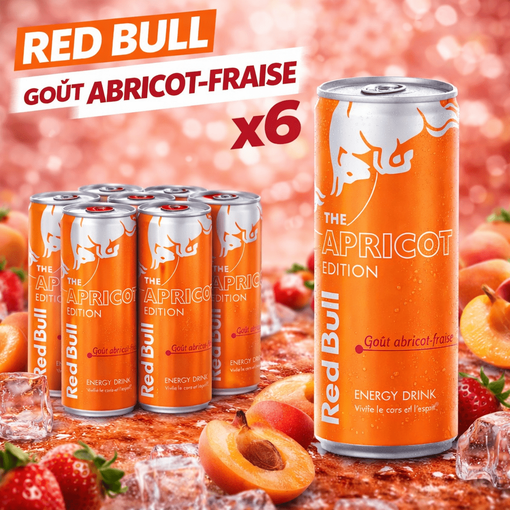 Red Bull - Apricot Flavor - Strawberry - 6 Pack Of 25cl
