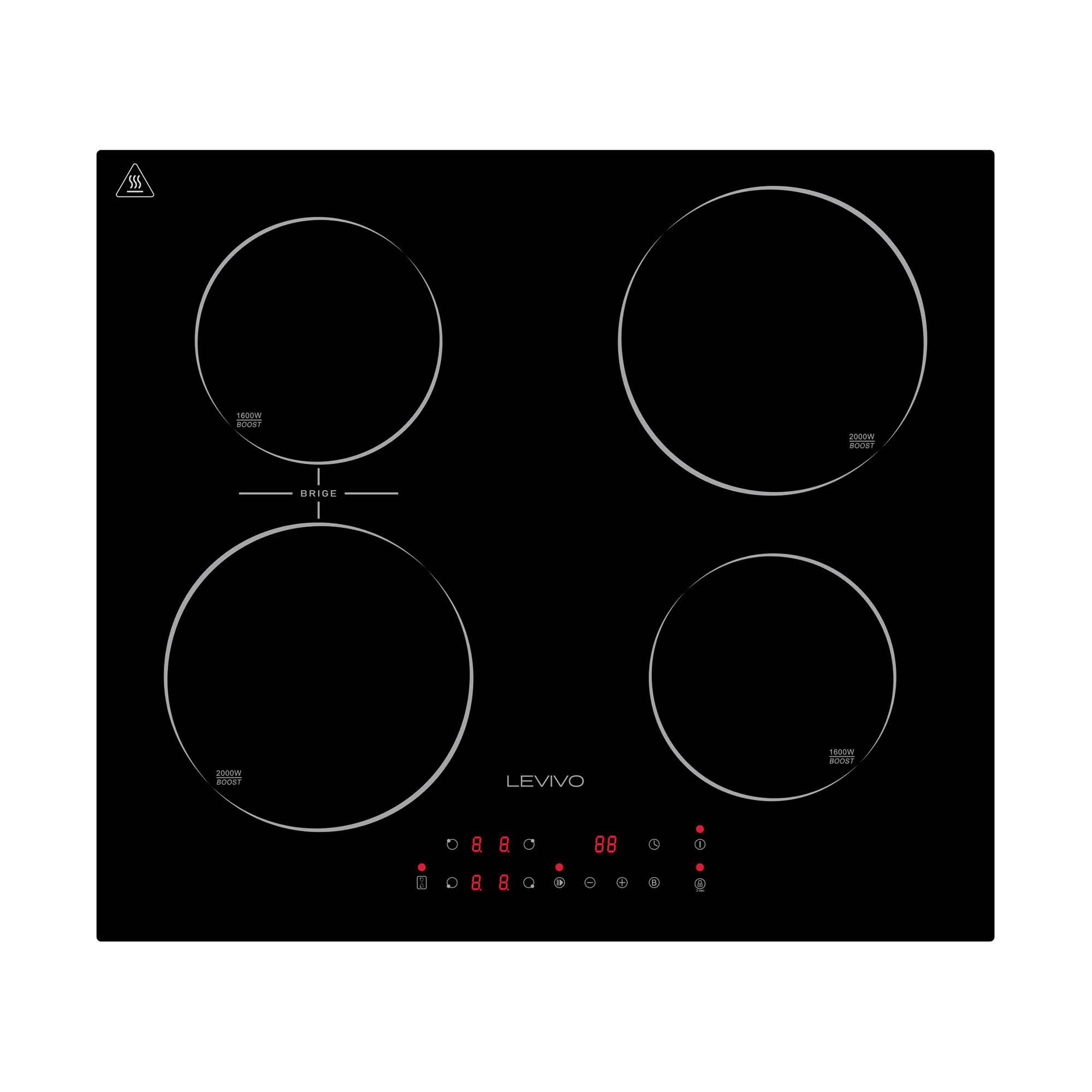 Built-in Induction Hob 60 Cm With 4 Plates, & Booster, Touch Control, Timer, And Bridge Function | Induction Cooktop, Cooktops, Induction Cooker, Induction Hob 7200w