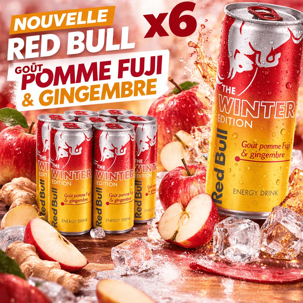 Image of Red Bull - Winter Edition - Flavor - Fuji - Ginger 6 Pack Of 25cl