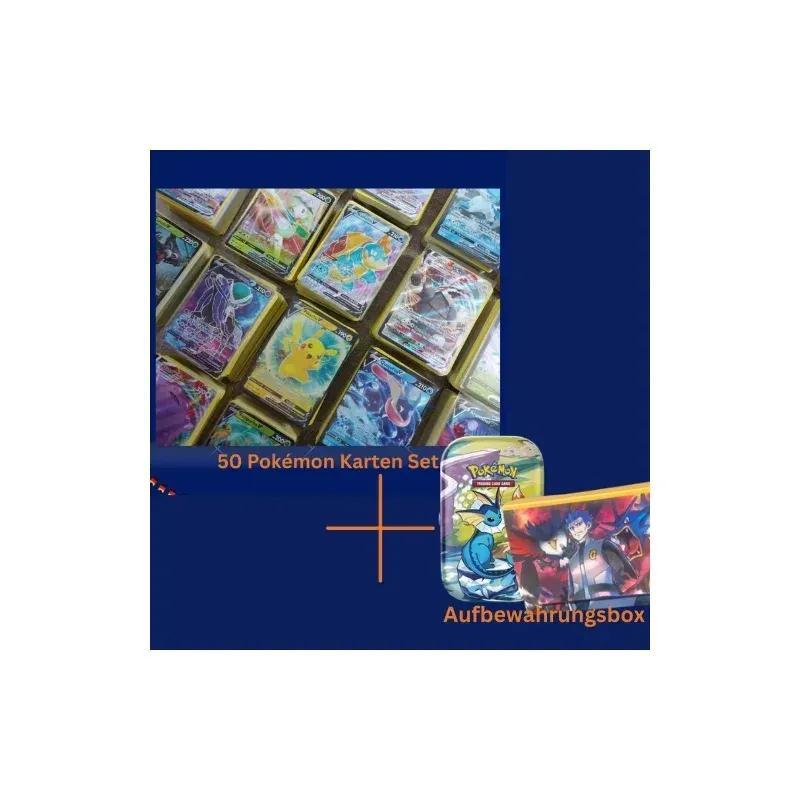Pokémon Tcg - Pack + Storage Box Set German New