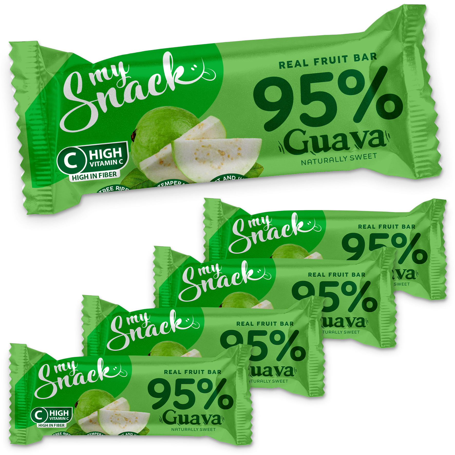 Mysnack Guava Real Fruit Bar - Guavefruchtriegel (5x30g) 150g