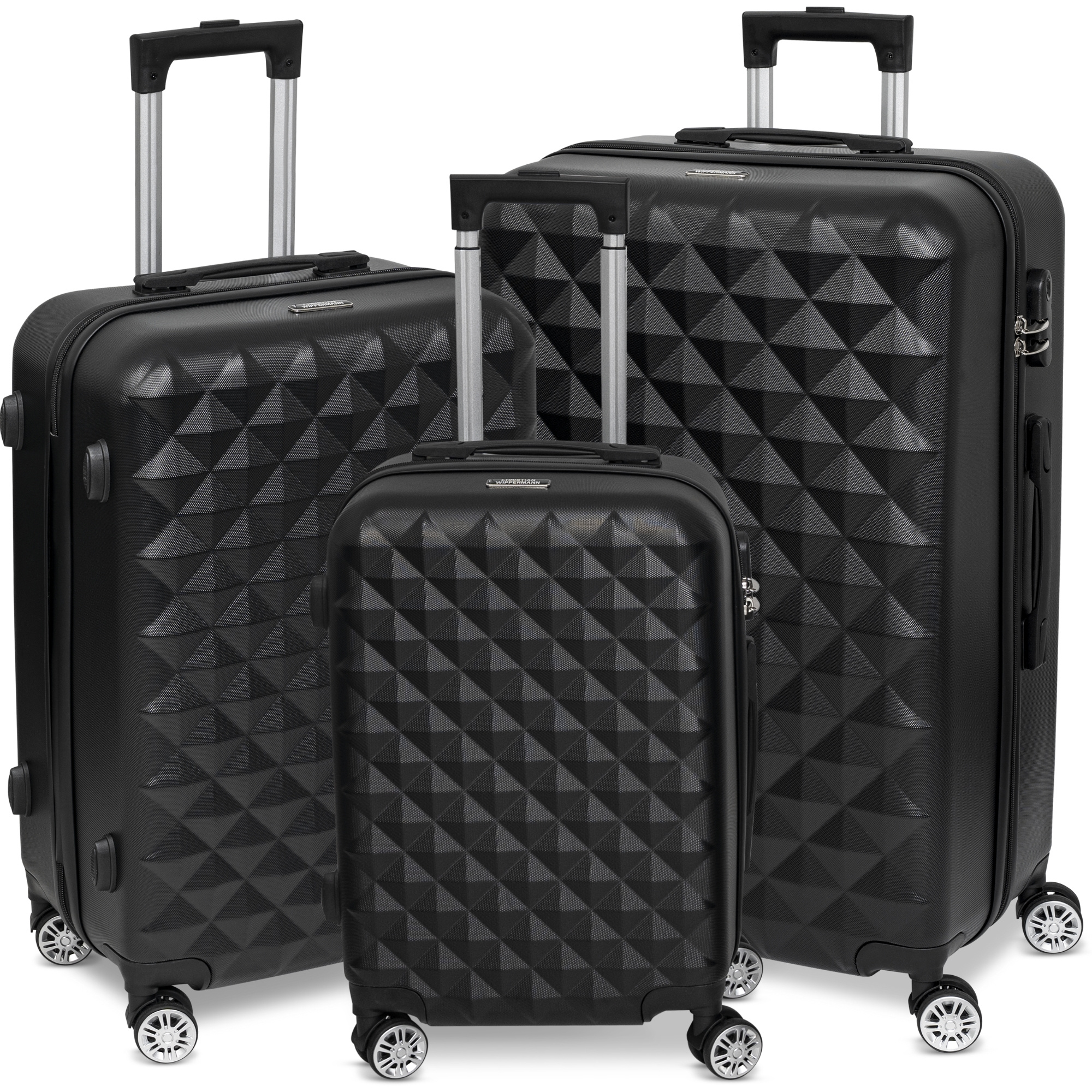 3rd Luggage Set For Men And Women Travel Bag 4-wheel Set Suitcase Hardshell Suitcase , L, And Xl Sizes With Lock