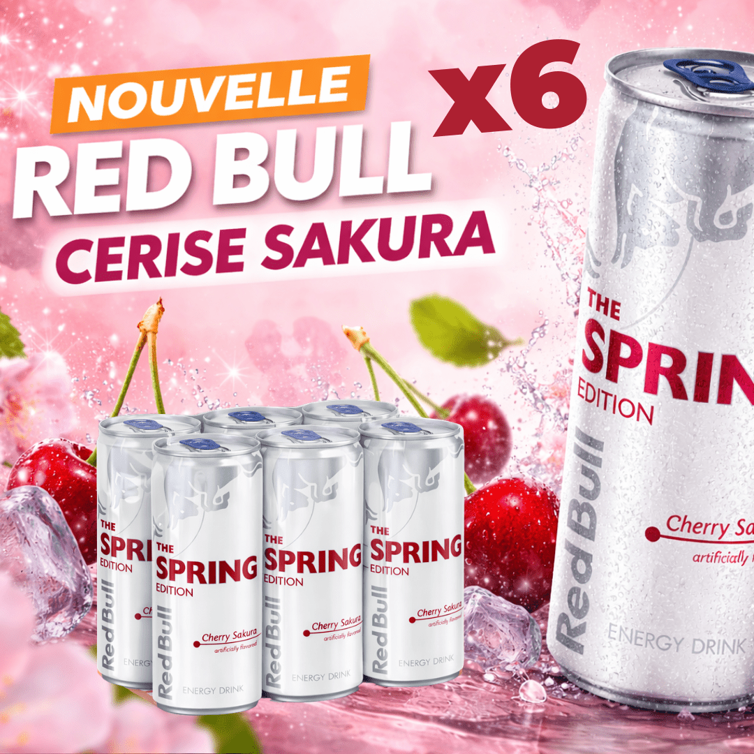 Red Bull Cherry Sakura White Edition 6 X 25cl