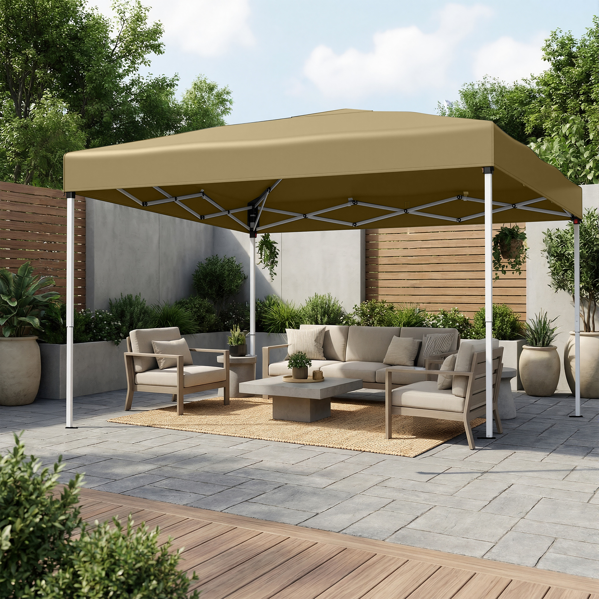 TEMU Garden , 3 X 3 M, Stable, Portable, Courtyard, Market, Sun Protection