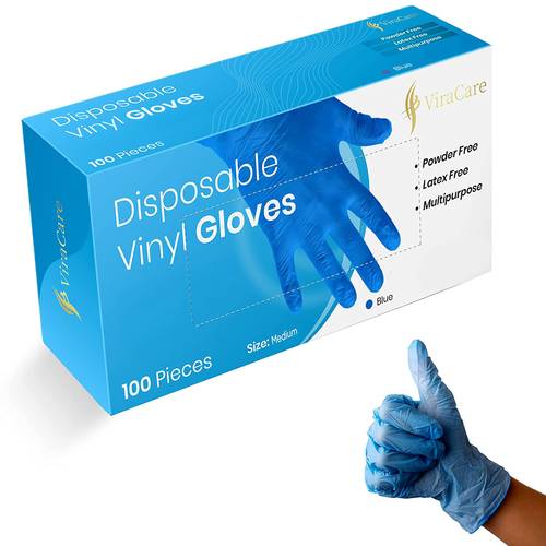 200 x blue disposable gloves disposable latex free gloves powder free gloves strong and non sterile size xl