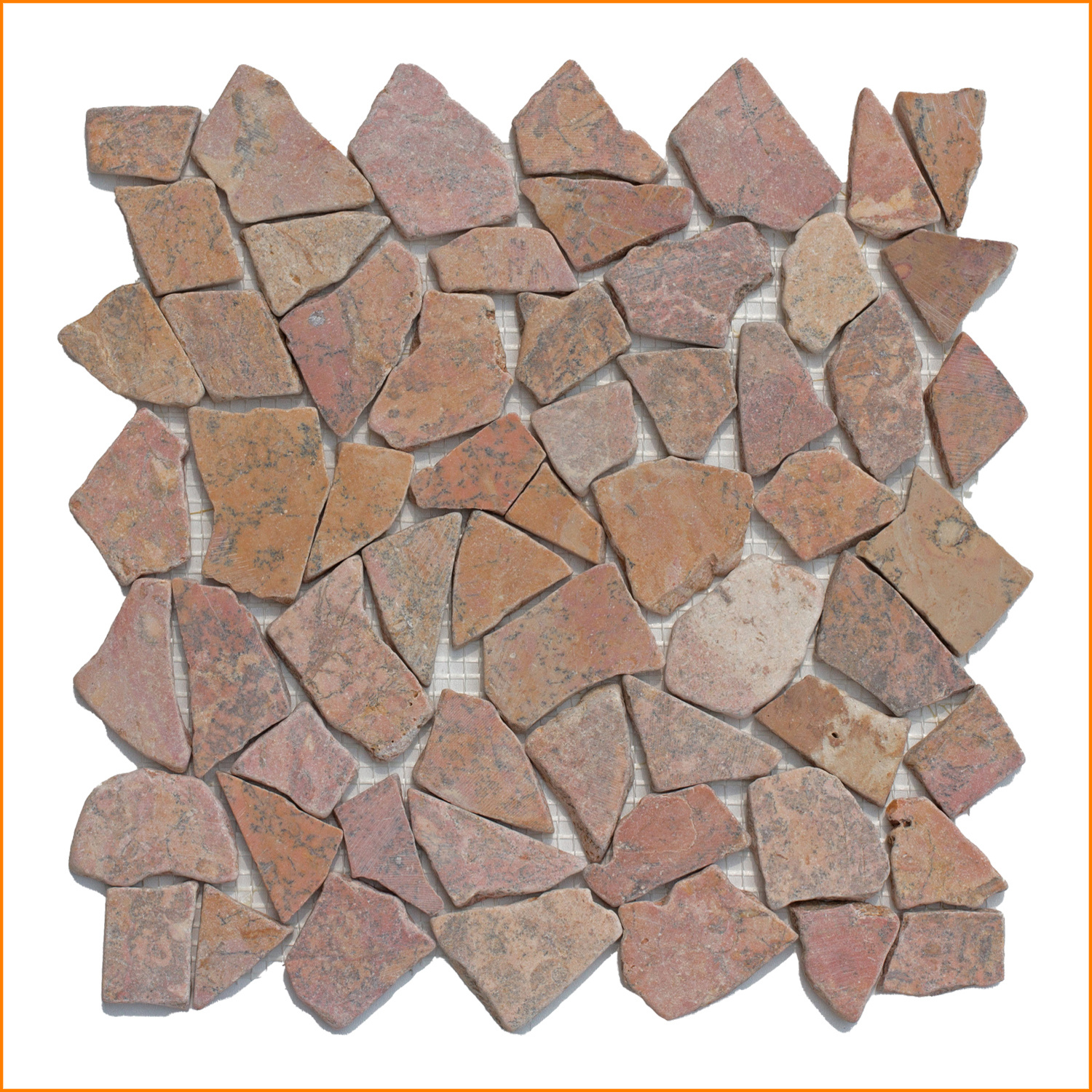 E-shop 1 Mosaikfliese - Marmor Bruchstein Mosaik -002 – Naturstein Mosaikfliese – ca. 30 x 30 cm