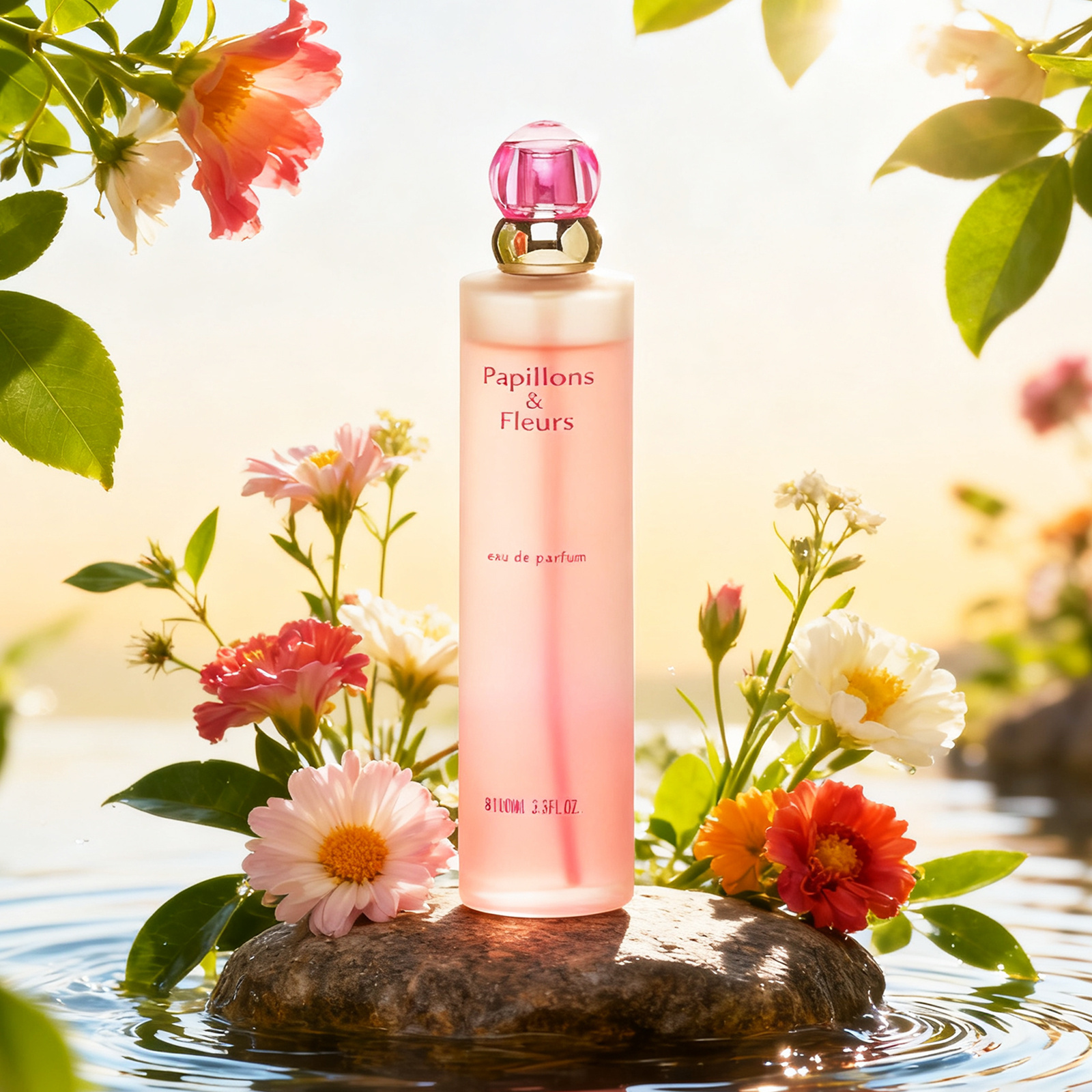 Image of Papillons & Fleurs Eau De Parfum 100 Ml - Delicate And Feminine Perfume With Notes - Romantic That Magical Gardens And Butterflies In Flight - Ideal For Daily Use Or For Special Moments Full Of .