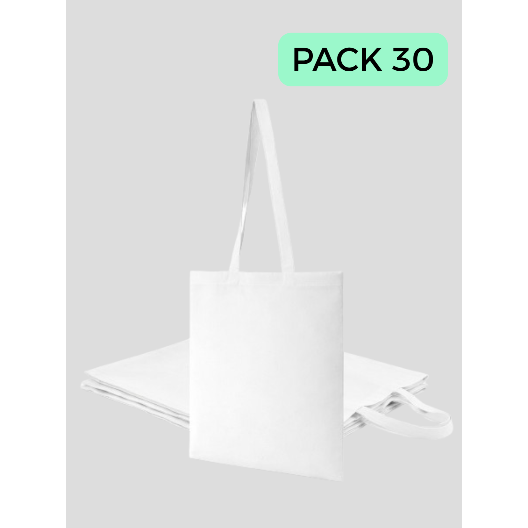 TEMU Bolsas de Tela de Algodón (Envío en 48 Horas) - Varios Colores- Tote Bag Larga, Reutilizable - para Regalar, Pintar, Decorar, Manualidades, de