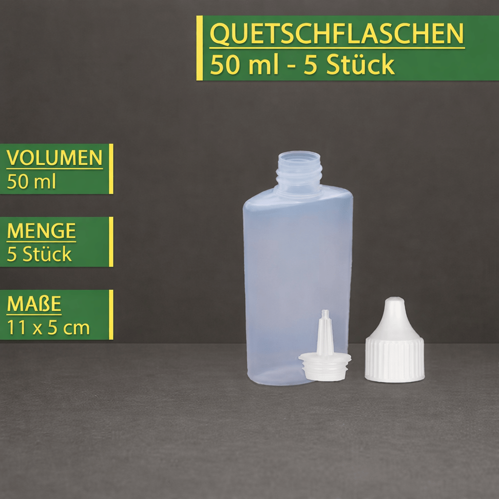 Image of 5-piece Squeeze Bottles With Dispensing Tip, Travel Bottles With Screw Cap And Removable Dispenser, Reusable, Transparent For Cosmetics, Essential Oils & Diy Craft Supplies, For Liquids