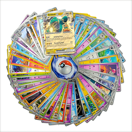 trading cards bundle 50 cards with 5 reverse 1 ultra or ex random assorted pack by