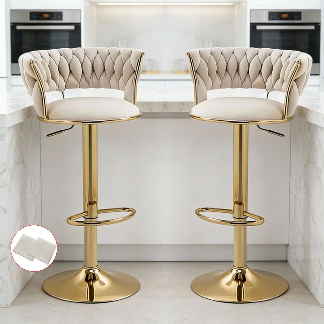 TEMU Bar Stools, Set Of 2 Contemporary Swivel Bar Stools, Featuring 360° Rotation And Adjustable Height. Tall Stools With Backs Are Perfect For