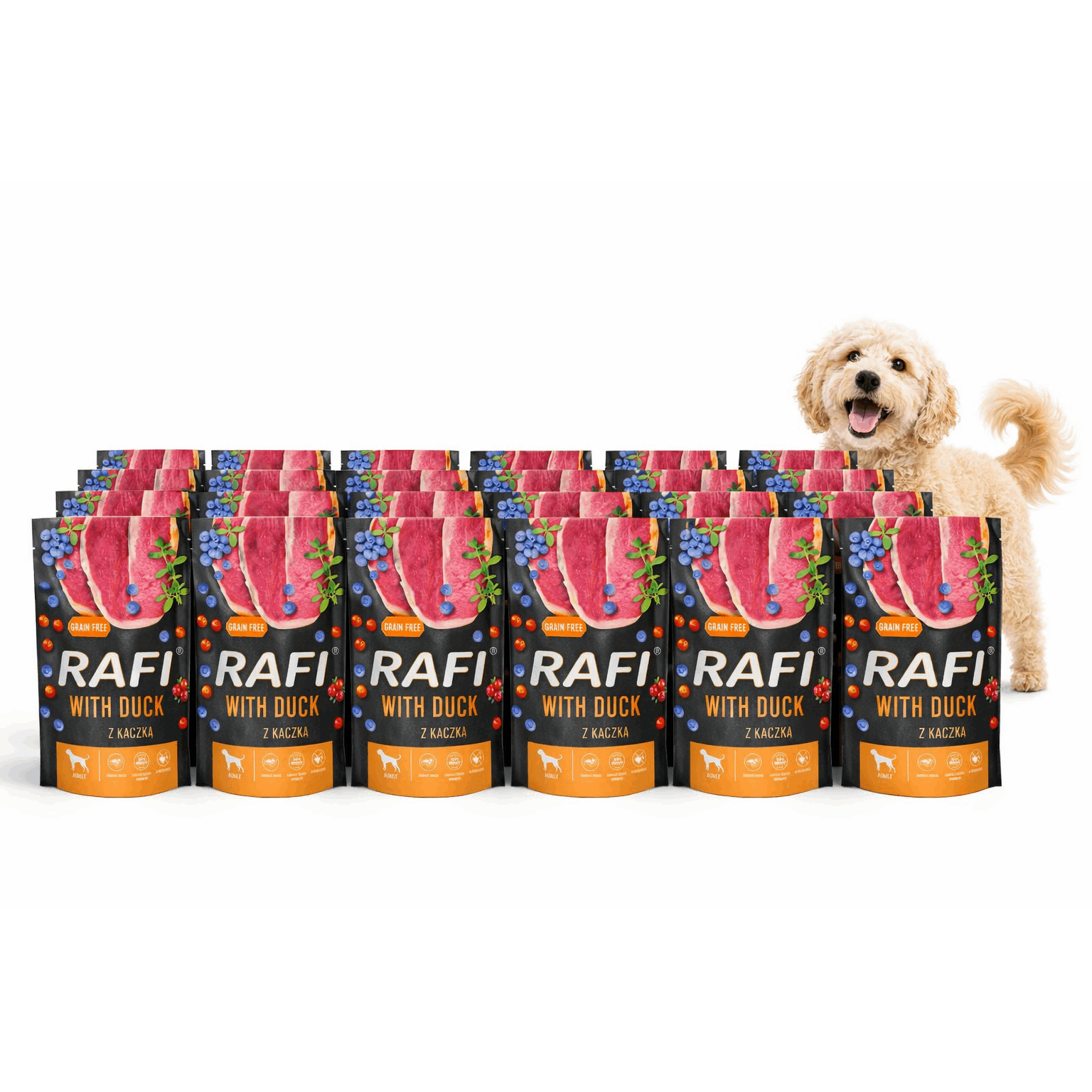Rafi Noteci Food With Duck, Set Of 24 X 500 G, 12kg Duck