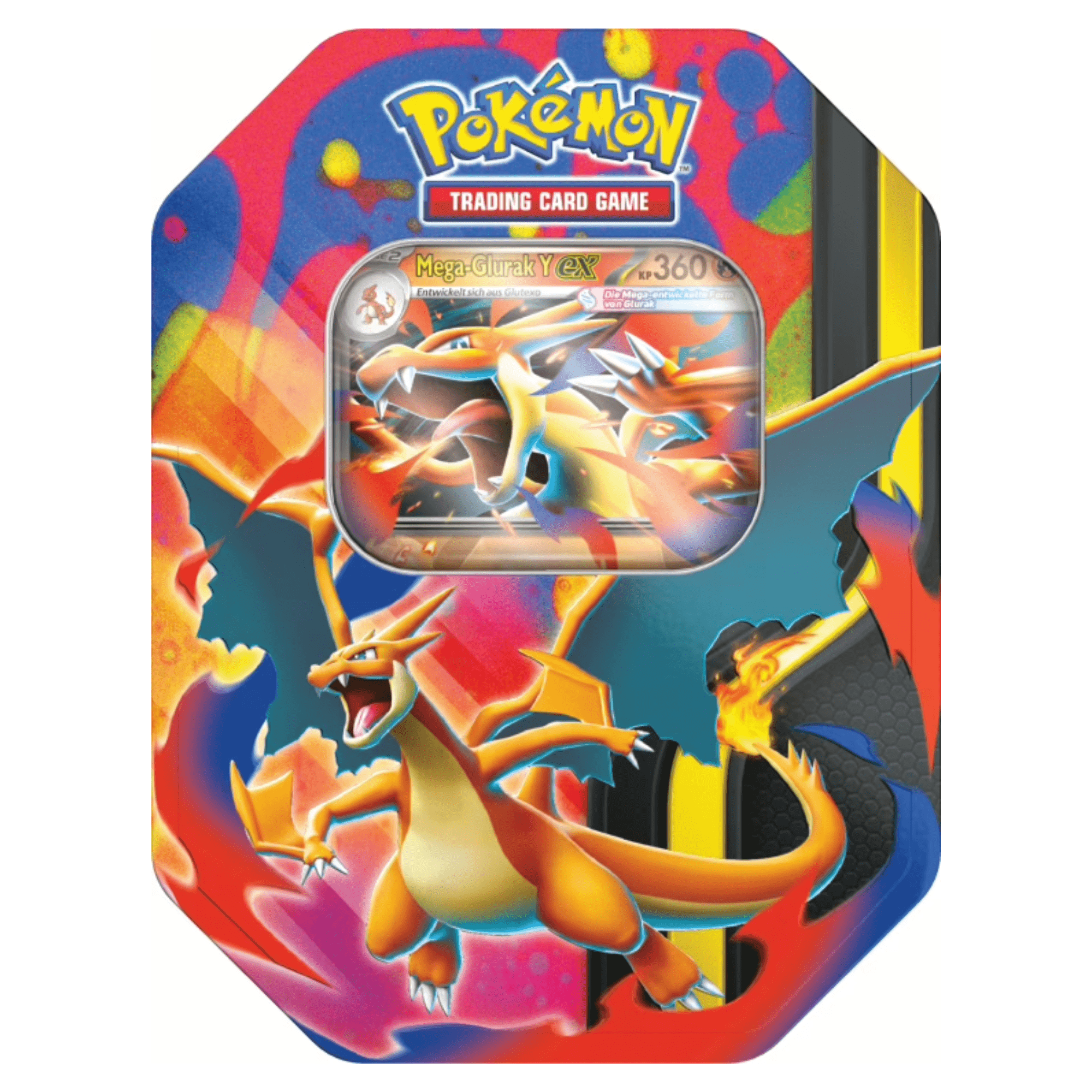 Pokémon Tcg – Tin 127 Mega Y – German – 4 Boosters + – New & Sealed