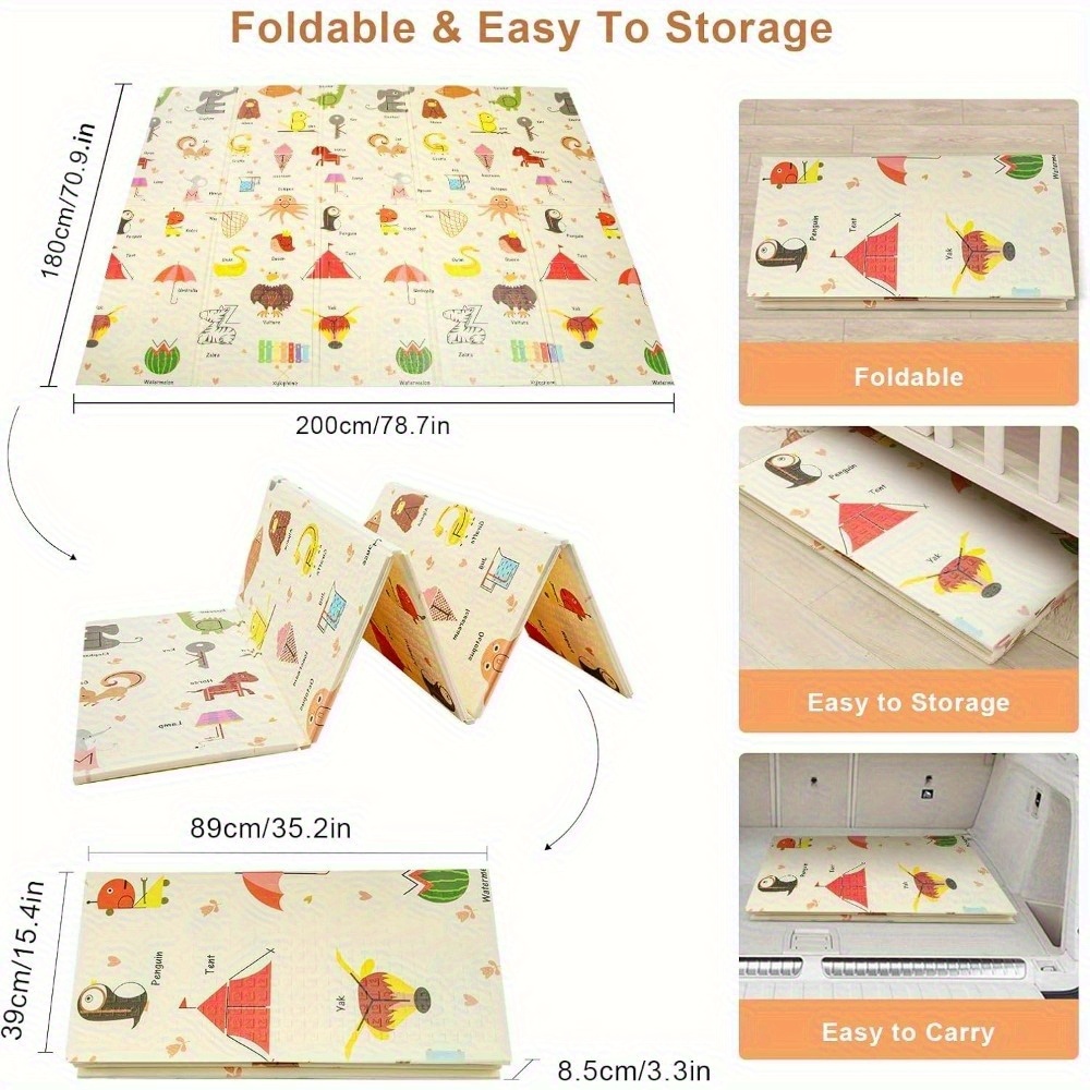 E-shop Trintion Faltbare Campingmatte Extra große Schaumstoffmatte für draußen, weiche, tragbare Spielmatte, hochelastisch und leicht zu reinigen