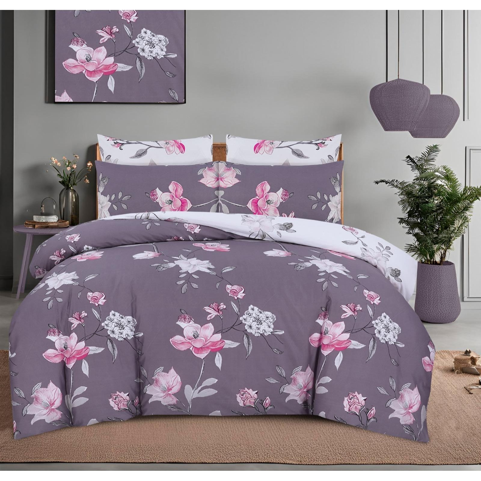 TEMU 4pcs Printed Microfiber Bedding Sets Ultra Soft And Non-allergenic Duvet Cover Set With Pillowcases