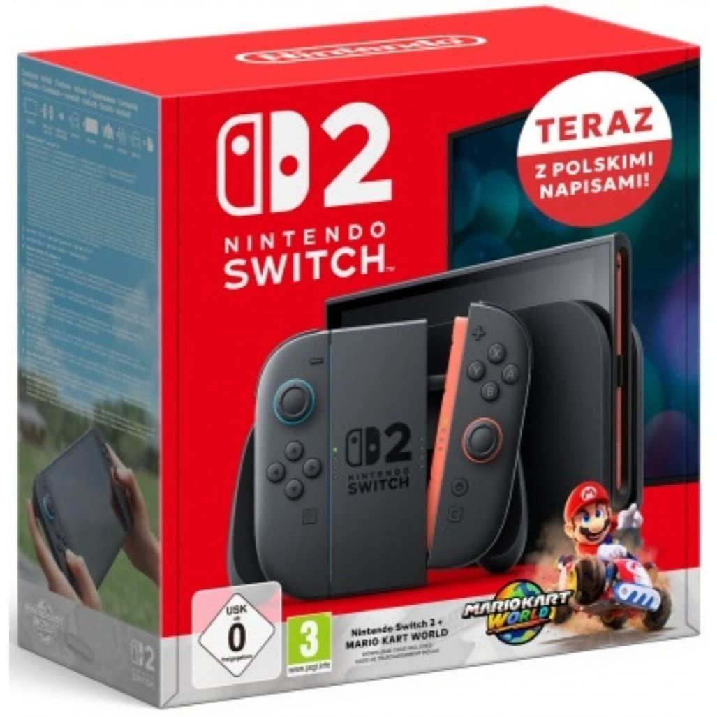 Image of Switch Console 2 Black + Kart World
