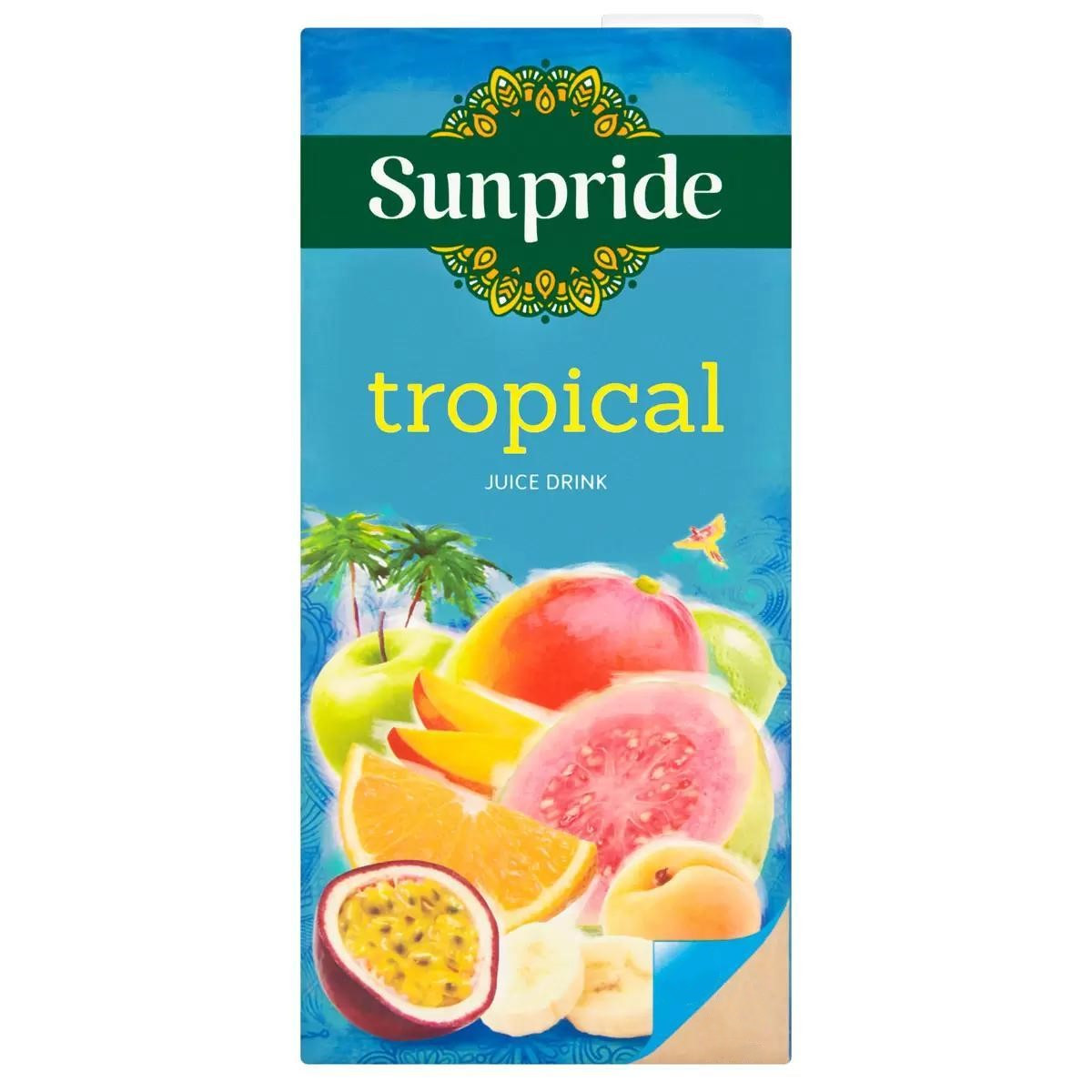 TEMU Sun-pride Tropical Fruit Juice Drink 1 Liter - Pack Of 12 X 1l
