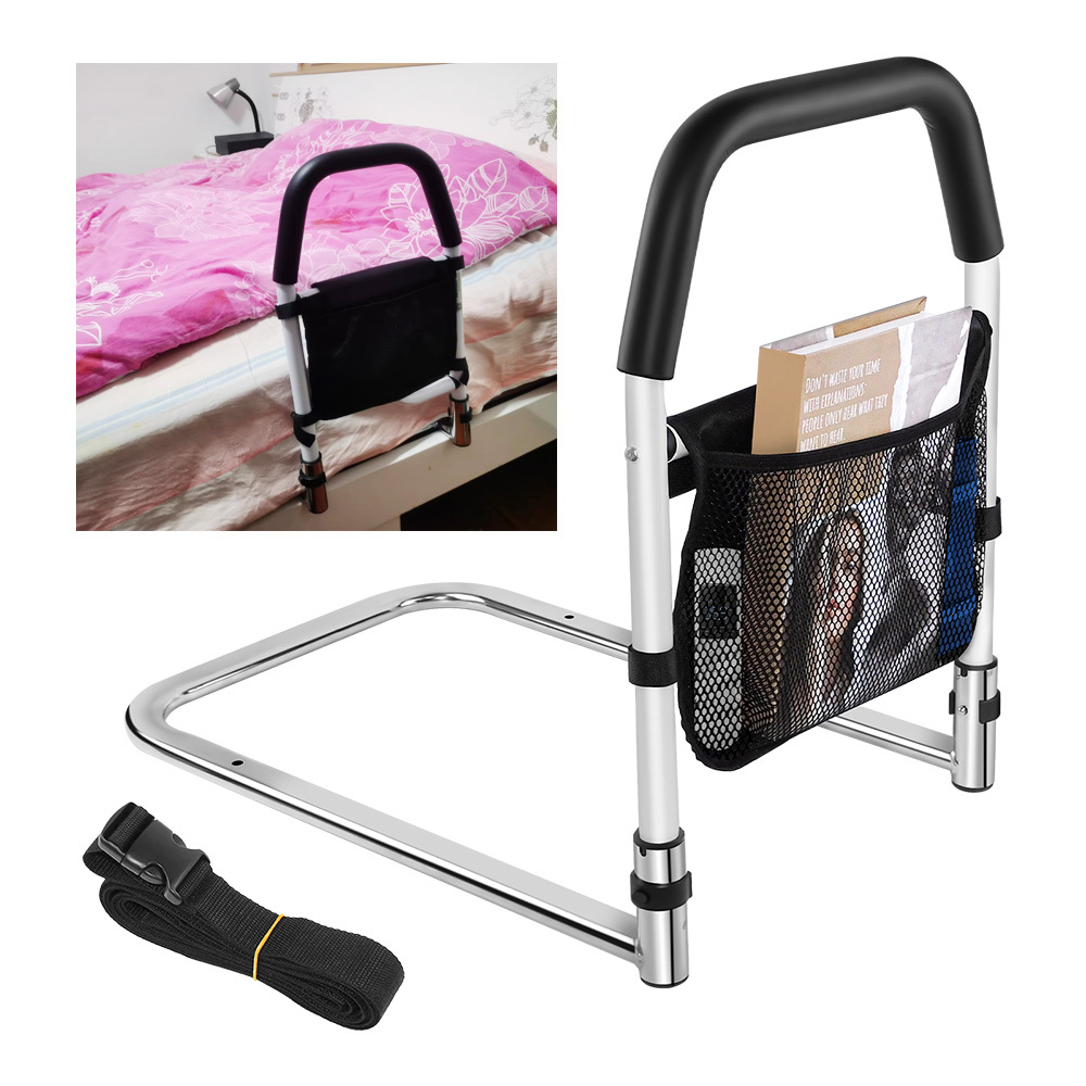 Image of Headboard Supports For Seniors With Storage Pocket, Safety Grab Bar For Beds, Medical Bed Pillows, For Home Care Of Elderly, Pregnant Women, Bed Safety Rails For Queen, Full, And Twin-size Beds