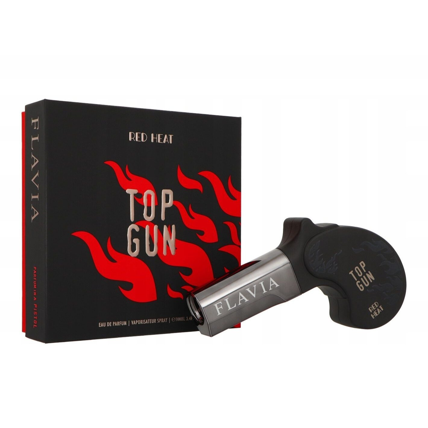 Flavia Top Gun Red Heat 100ml * Edp Perfumed Water Universal Perfumes Original Scent Unisex For