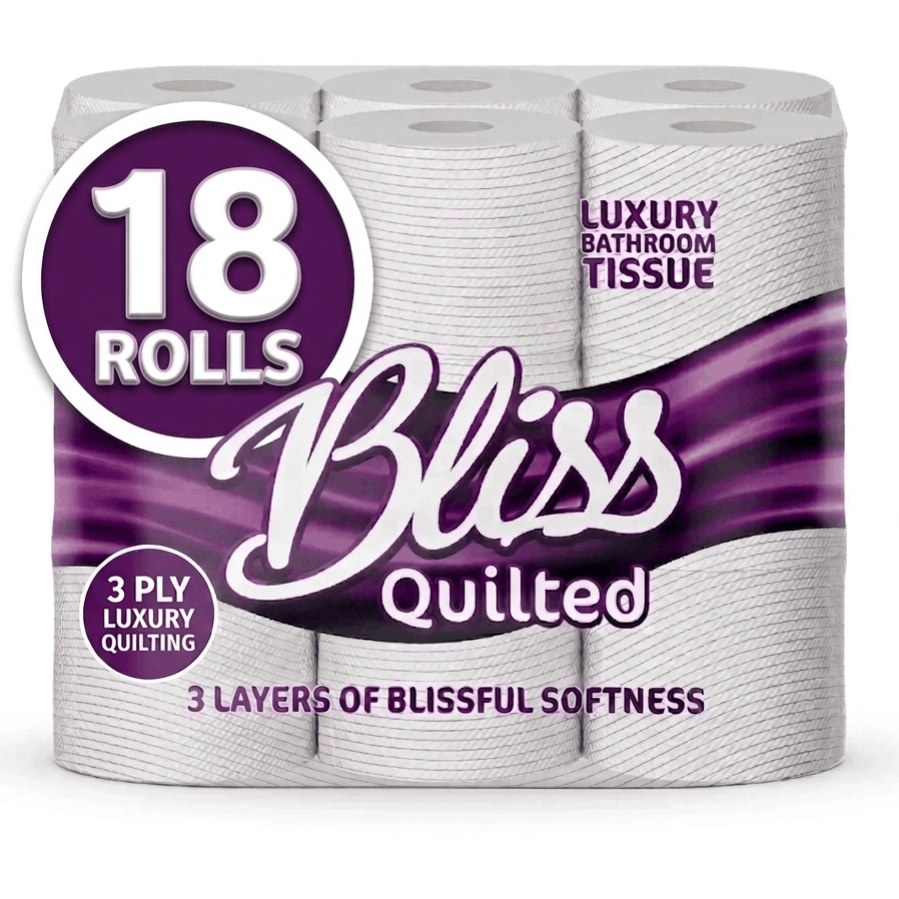 18 x toilet rolls     pack and recyclable wipes set pack disposable