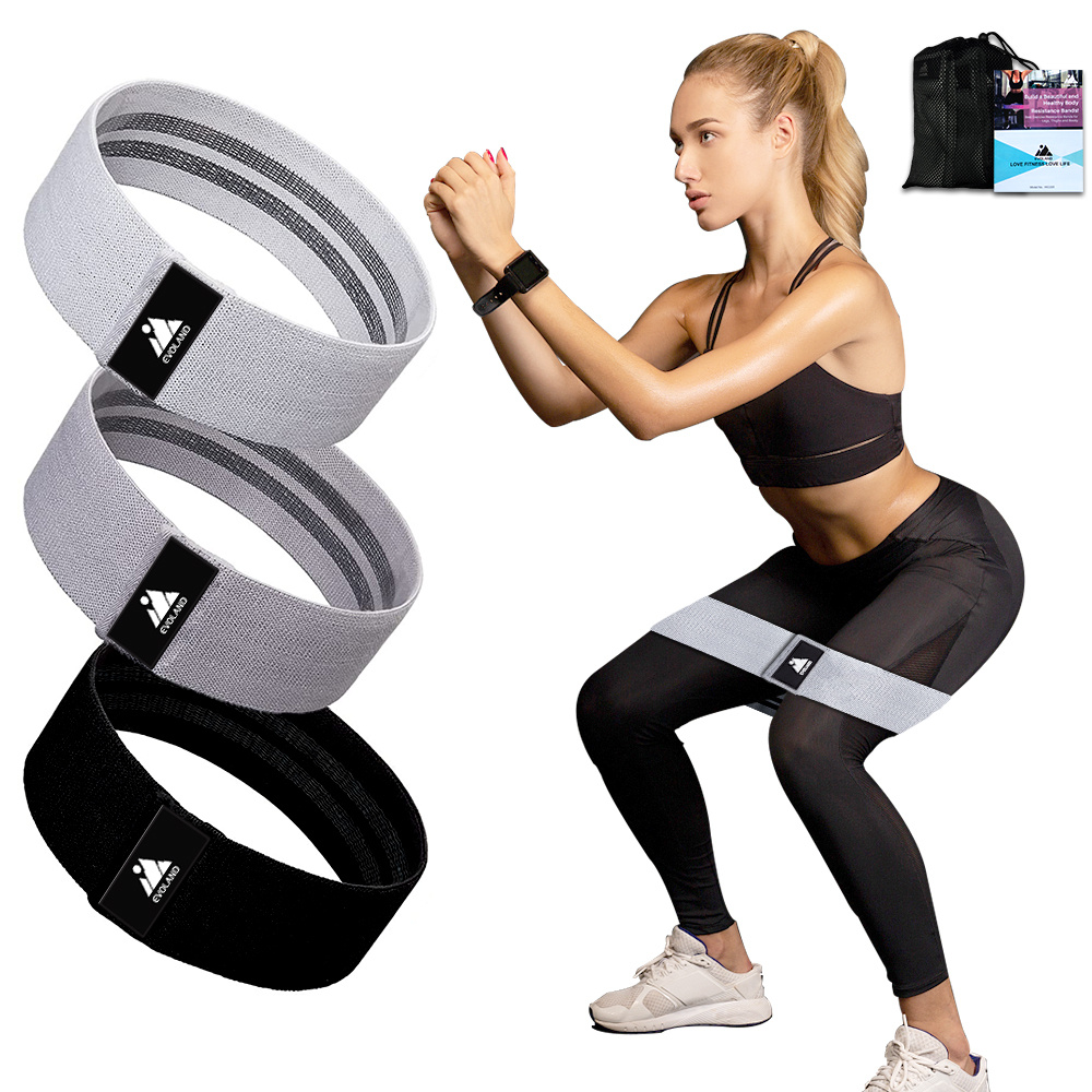 Image of 3pcs Of Resistance Bands For Training, With Different Resistance Levels, Mini Bands Are Designed Positioning And Are Perfect For Gym Workout.