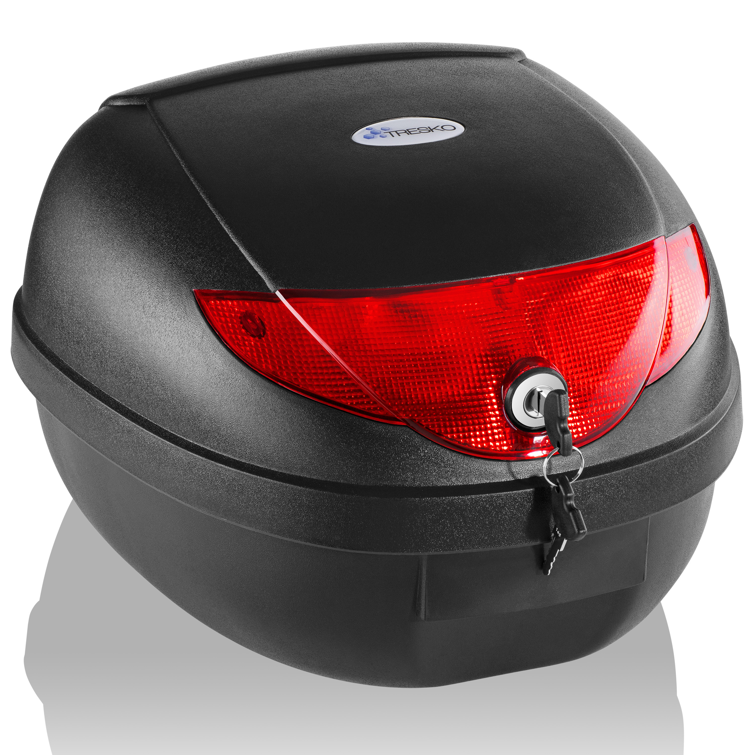 E-shop TRESKO® Topcase Motorradkoffer 24 Liter, Top case universal, Helmkoffer für Roller, Motorrad, &