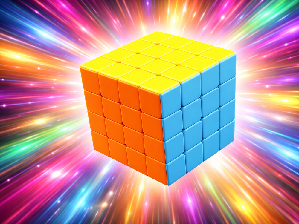 Cub de viteză 4X4, dexteritate logică, puzzle strategic educațional, cub pentru exerciții de memorie și concentrare, joc logic pentru antrenamentul minții, cub puzzle 3D pentru iubitorii de puzzle-uri, cub pentru dezvoltarea abilităților manuale și percepției, cub de viteză clasic cu mecanism de rotație lină, cub logic colorat pentru distracție și învățare, puzzle anti-stres pentru acasă și călătorii, idee de cadou pentru fani ai jocurilor logice.