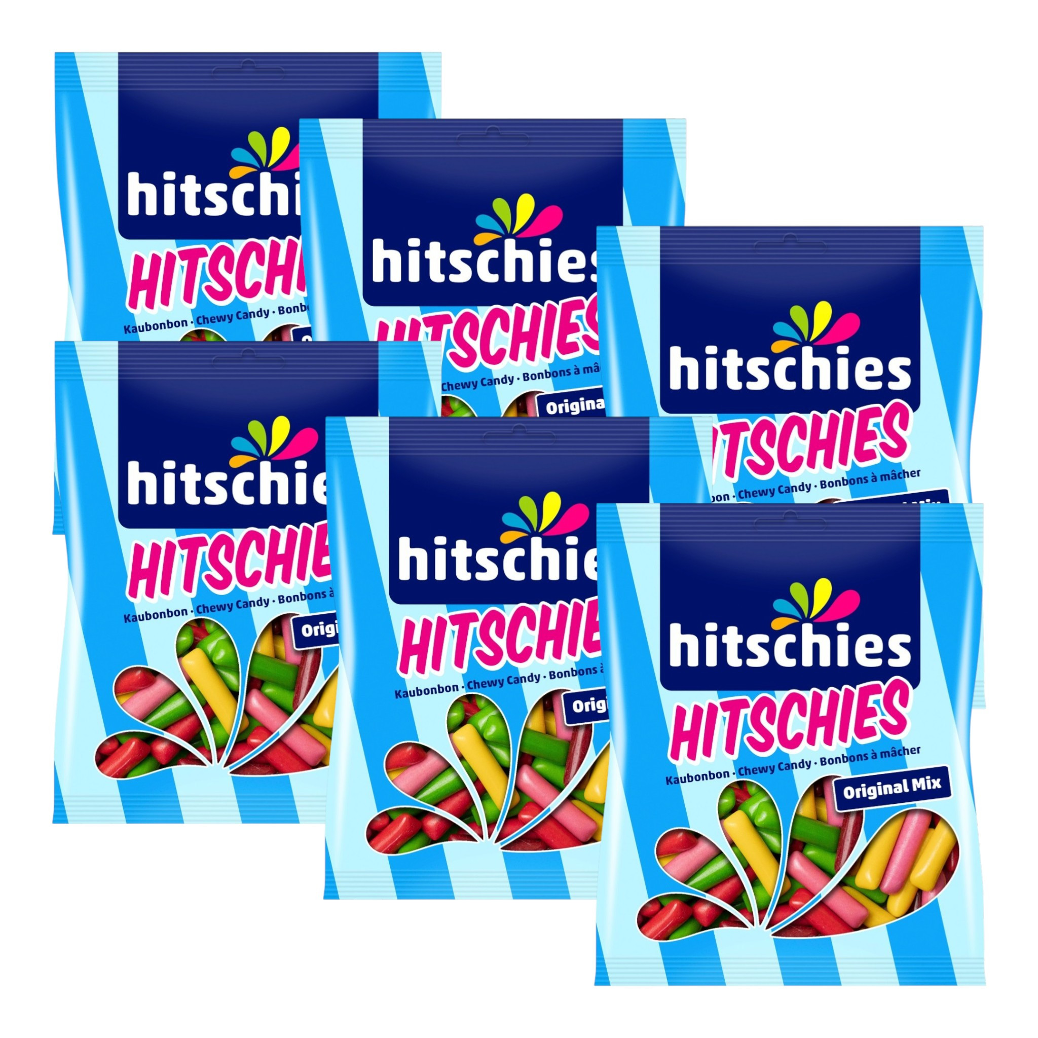 Image of Cute Kaubonbon Chewy Candy Original Mix 150g (6-pack) | Fruit Kaubonbon Mixture | Colorful Kaubonbon Sweets | Kaubonbon Mix For Sharing And Snacking