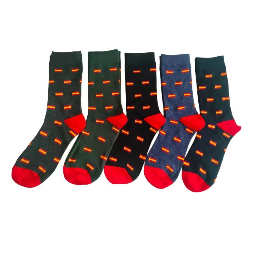 TEMU Pack 5 Calcetines Talla Única 40-45,5 de Calcetines Colores Surtidos