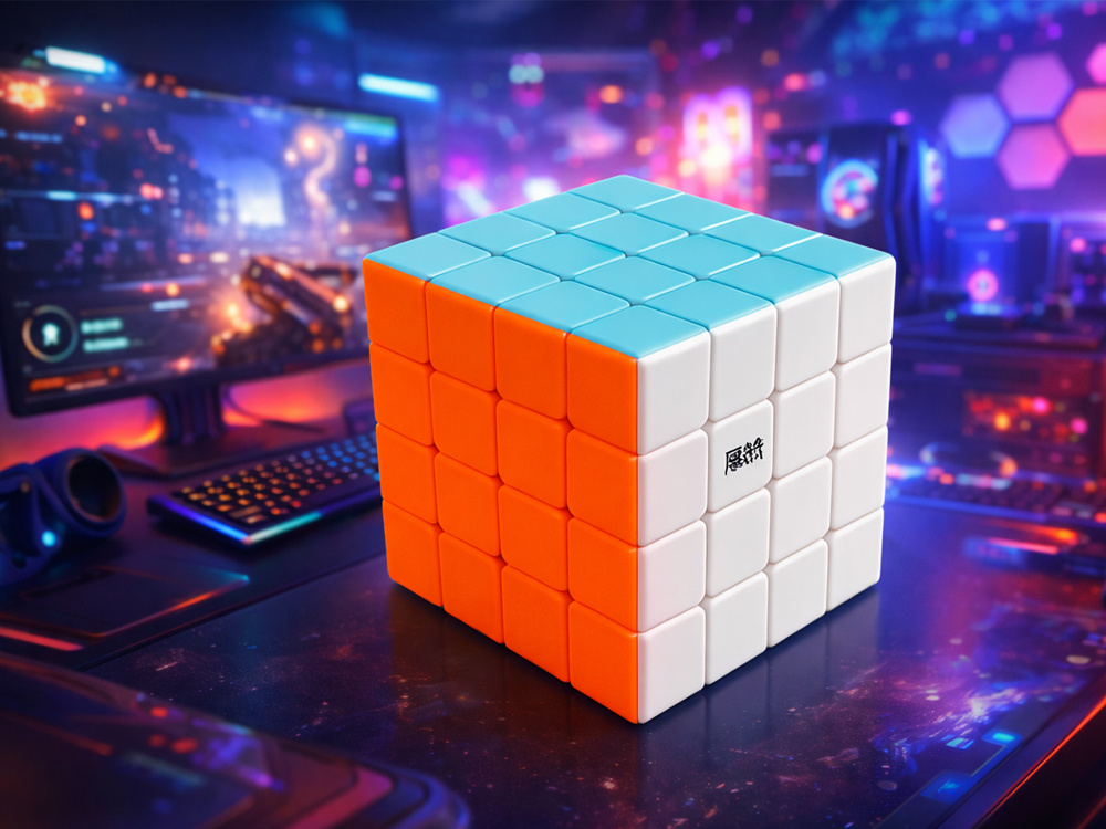 Cub de viteză 4X4, dexteritate logică, puzzle strategic educațional, cub pentru exerciții de memorie și concentrare, joc logic pentru antrenamentul minții, cub puzzle 3D pentru iubitorii de puzzle-uri, cub pentru dezvoltarea abilităților manuale și percepției, cub de viteză clasic cu mecanism de rotație lină, cub logic colorat pentru distracție și învățare, puzzle anti-stres pentru acasă și călătorii, idee de cadou pentru fani ai jocurilor logice.