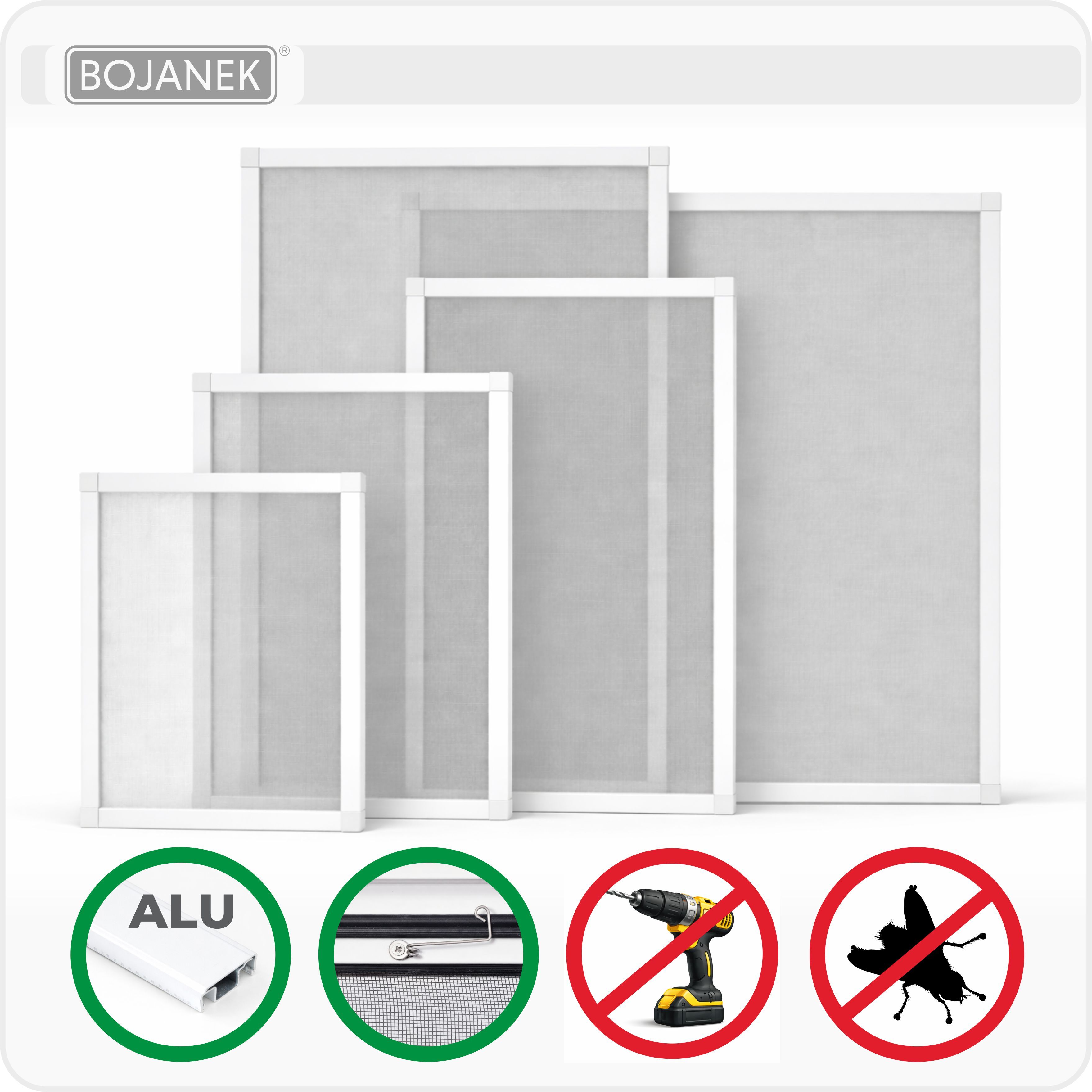 TEMU Mosquitera con para ventana - - de aluminio - 30 tamaños - Mosquitera no invasiva para ventana - Malla de fibra de vidrio - Mosquitera contra