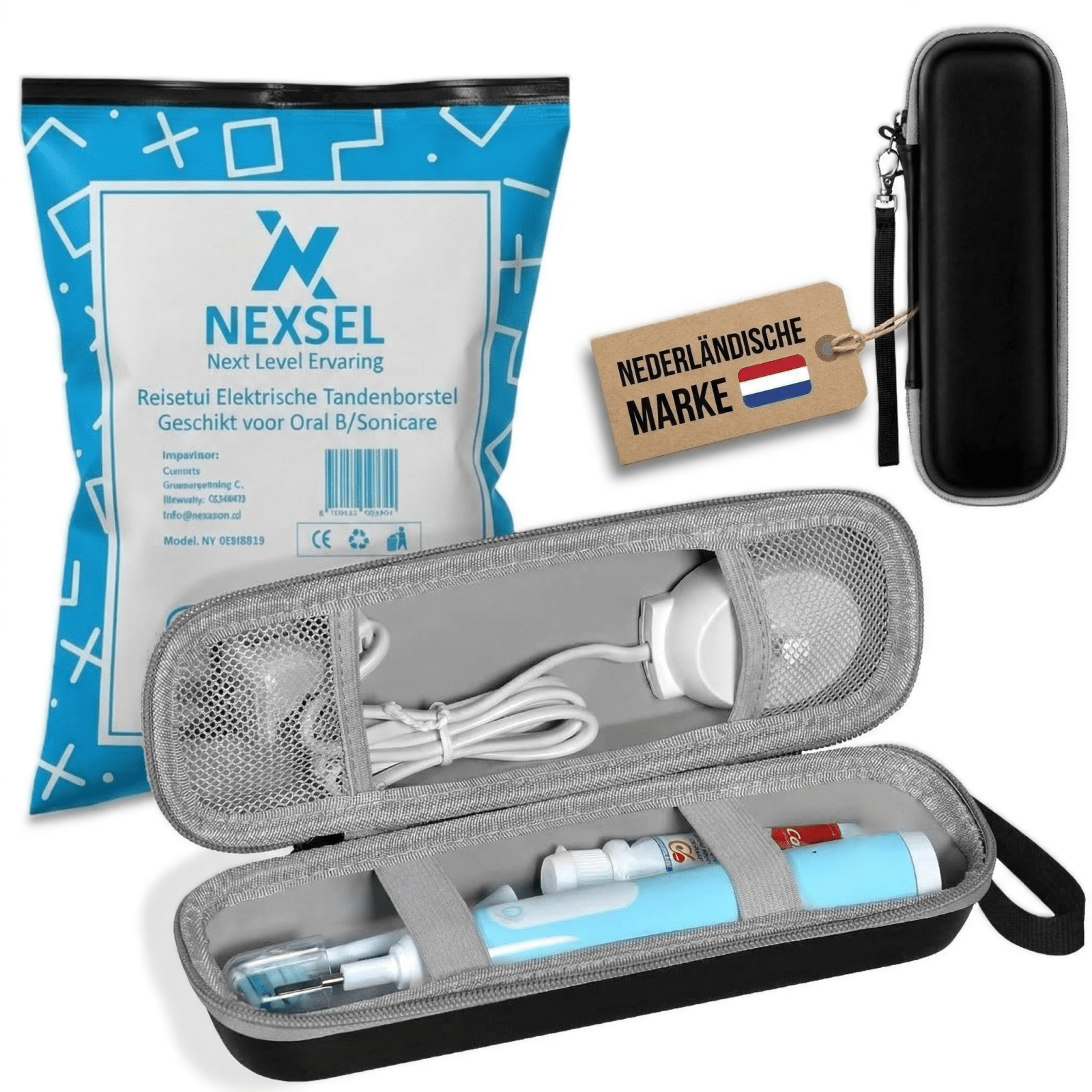 Image of Travel Case Suitable For Oral B Electric Toothbrush, Hard Eva Storage Case, Water-resistant Toothbrush Holder For Travel