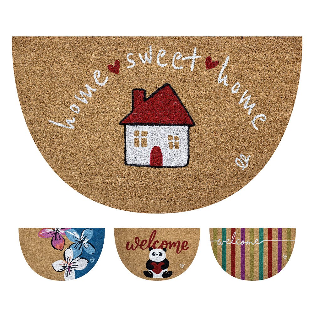 TEMU .shop Coconut Crescent-shaped Doormat, Non-slip Entry Rug 40x65 Cm Fantasy Ml 13