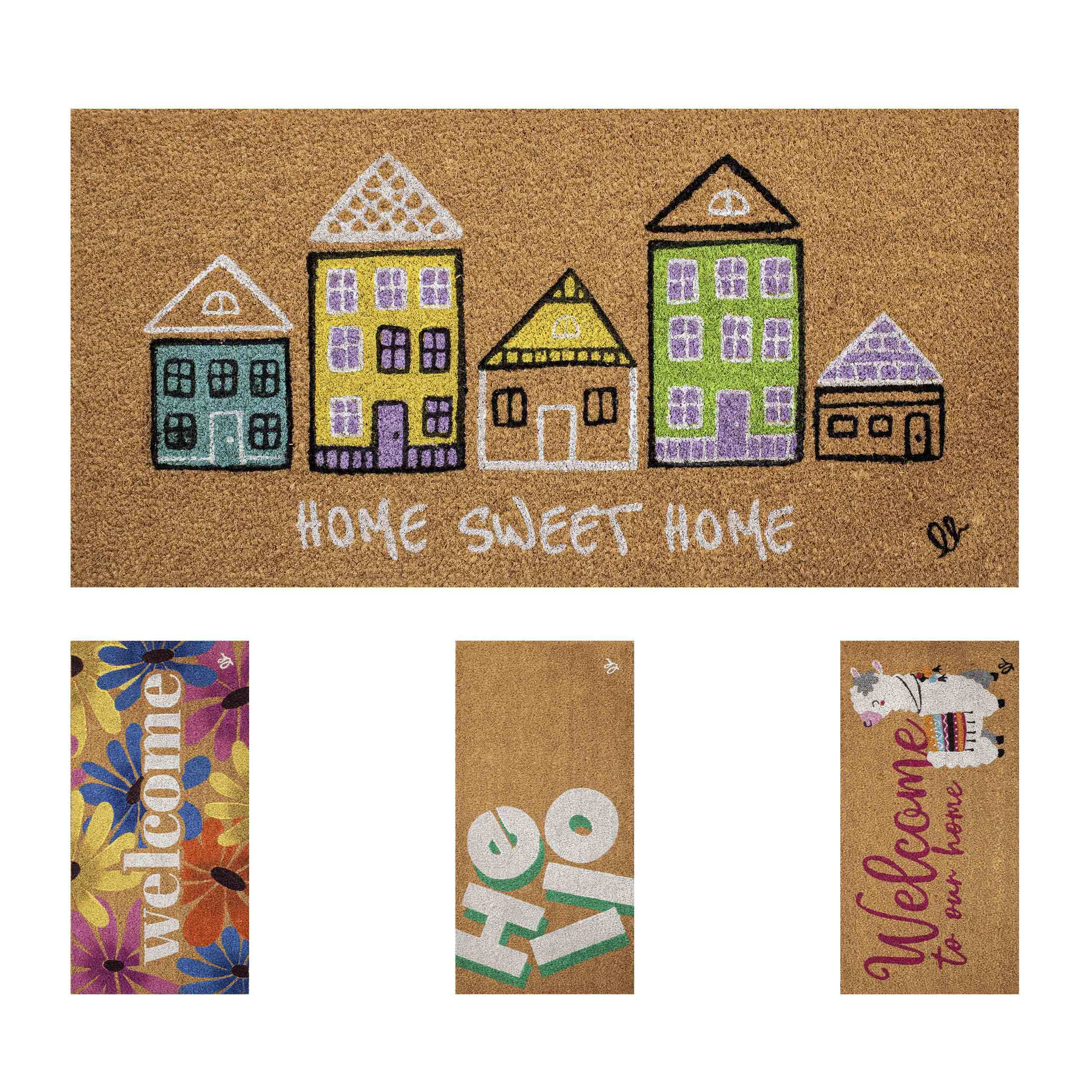 TEMU .shop Zerbino Non-slip Colored Mat, Modern Entrance Mat 40x80 Cm Fantasy 13