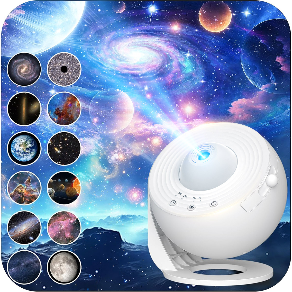 Upgraded Star Projector & Planetarium Projector Lamp With 13 Planet Discs, Nebula/moon/galaxy Projector Suitable For Bedroom, Theater, Astronomy Education
