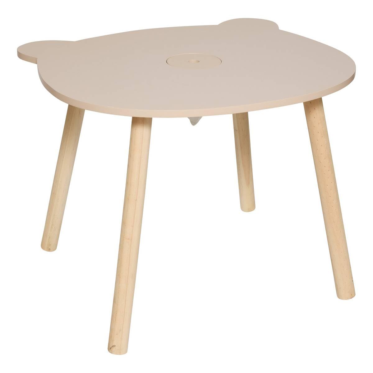 Soft Beige Children's Table, 60cm Diameter