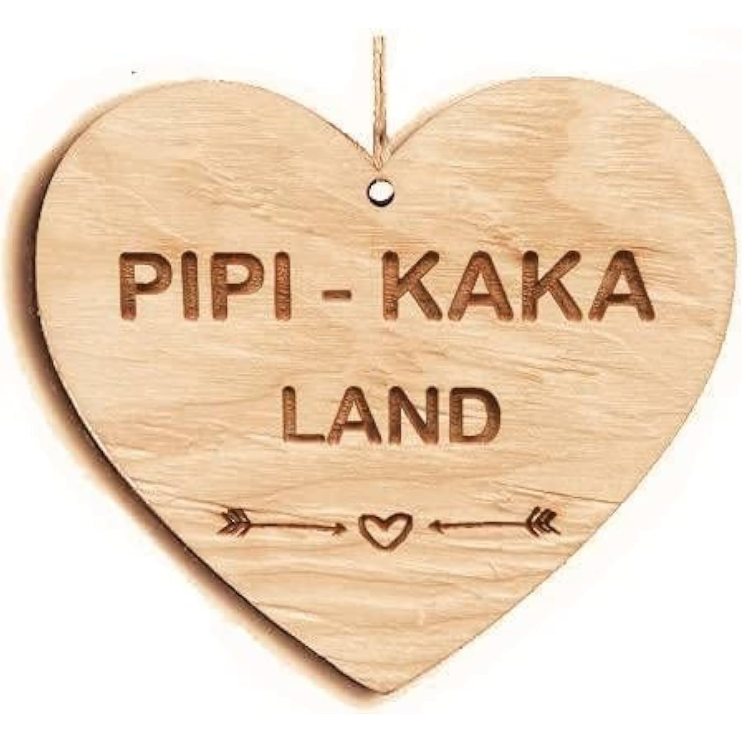 Image of Pipi Kaka Land Heart Shield Heart Sign Wooden Heart Wooden Sign 10 X 10 Cm Quote Gift Wooden Gift A Gift For A Friend A Gift For A Family Pipi Kaka Land Toilet Wc