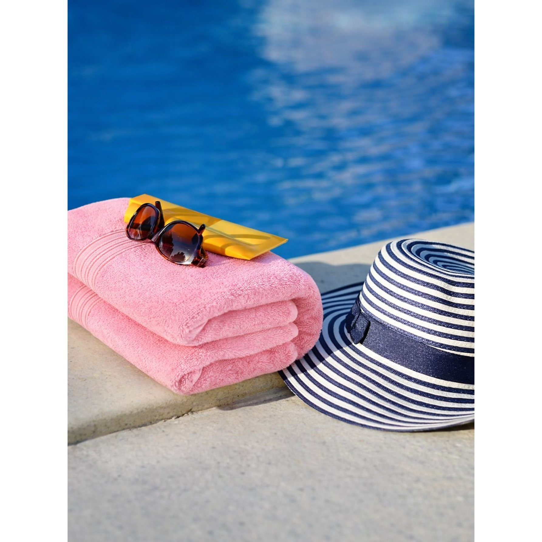 Premium Bath Sheets Set, Large Cotton Bath Towels, 90x150 cm