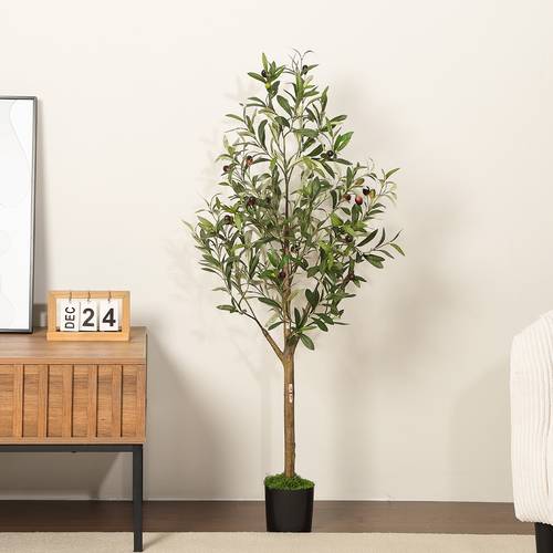 6ft 180cm artificial olive tree for home office living room modern decoration ideal events inauguration parties carnival living environment for birds cats and other pets 5ft 150cm 4ft 120cm