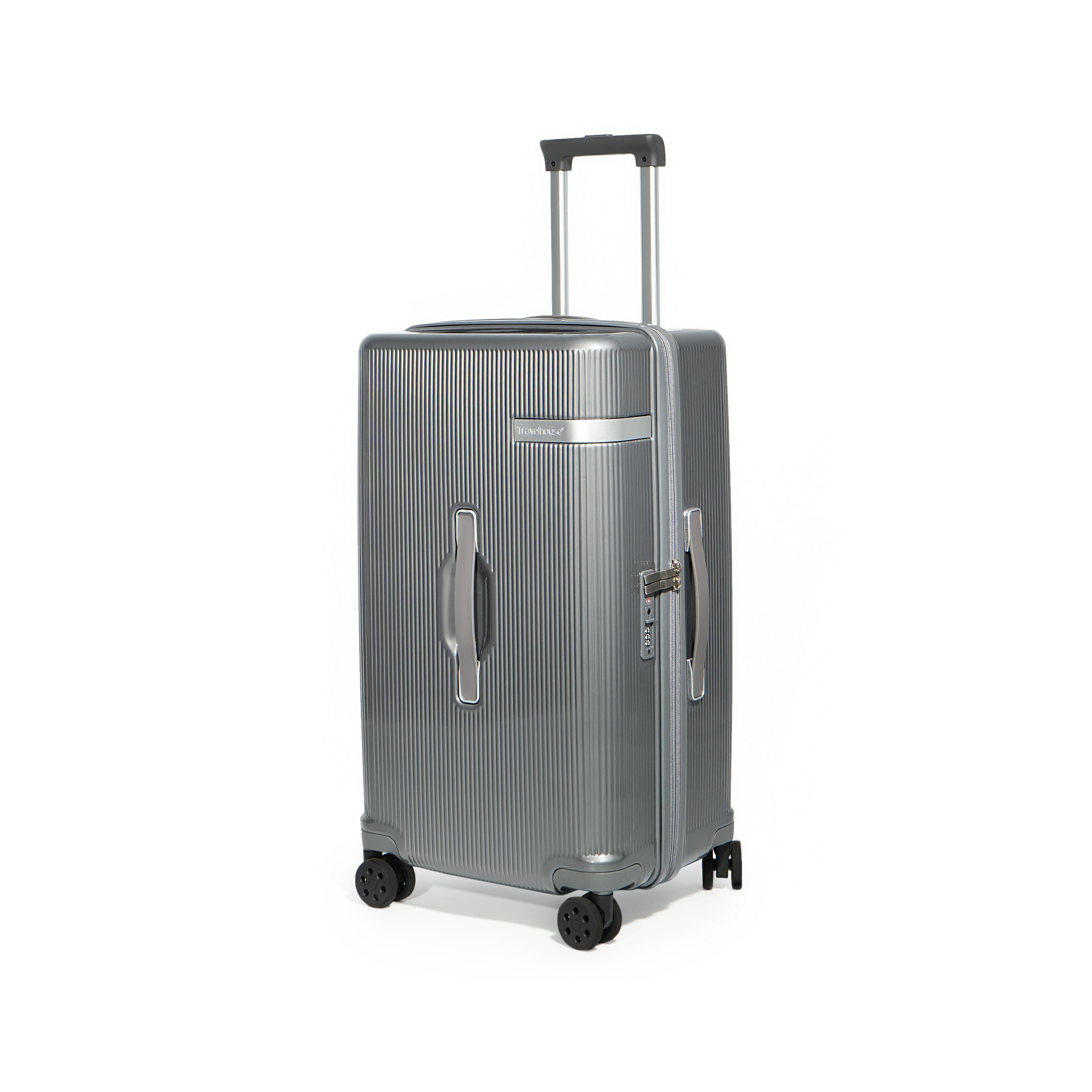 26"-inch Cubic Suitcase, Spacious, Lightweight Hardshell Suitcase With Spinner Wheels And Double Protective Zip Closures, Versatile , Suitable For Business Trips And Vacations
