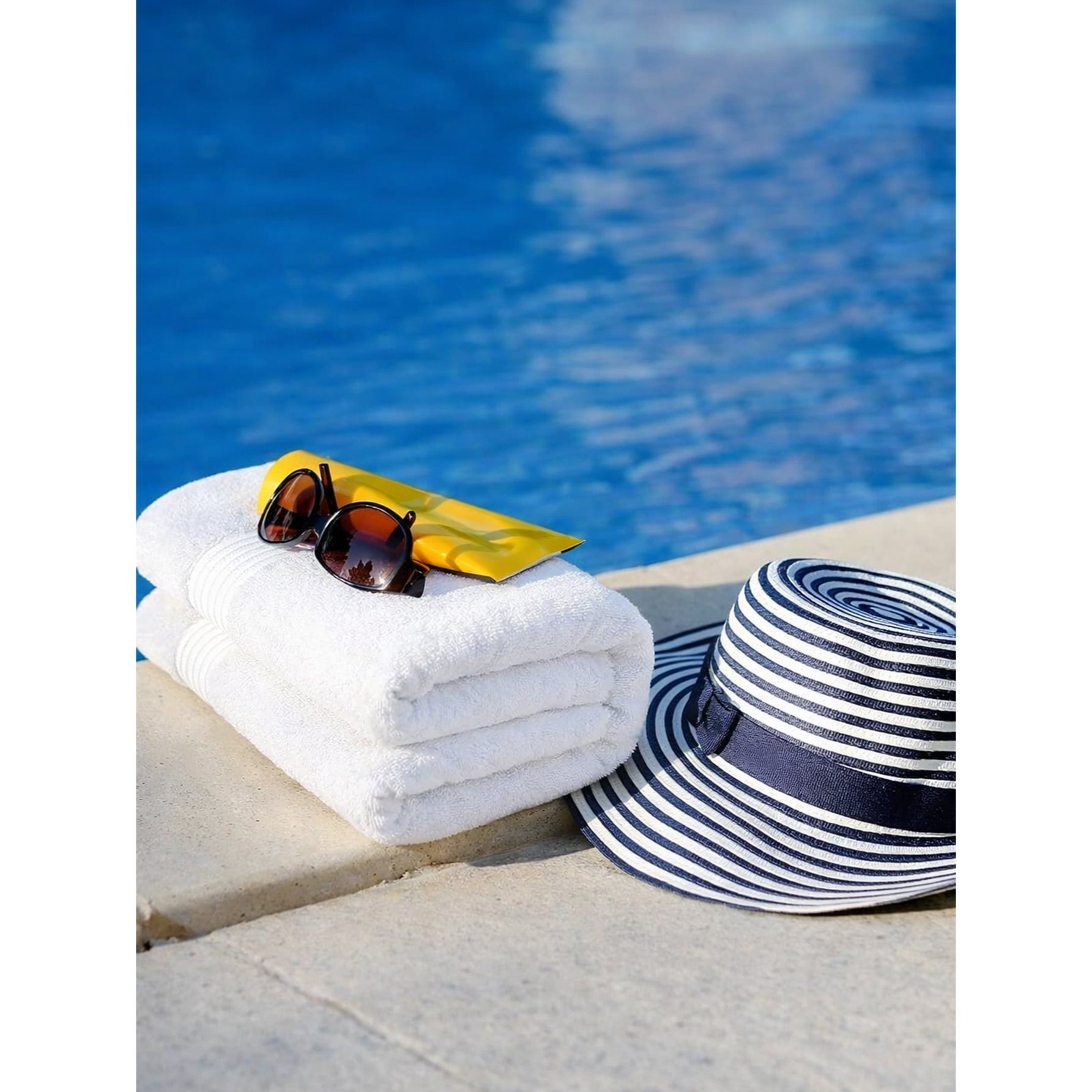 Premium Bath Sheets Set, Large Cotton Bath Towels, 90x150 cm