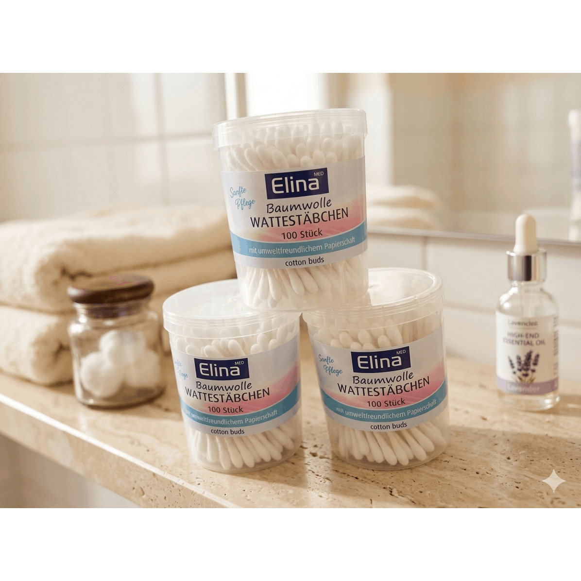 Elinamedswabs 3x 100pcs